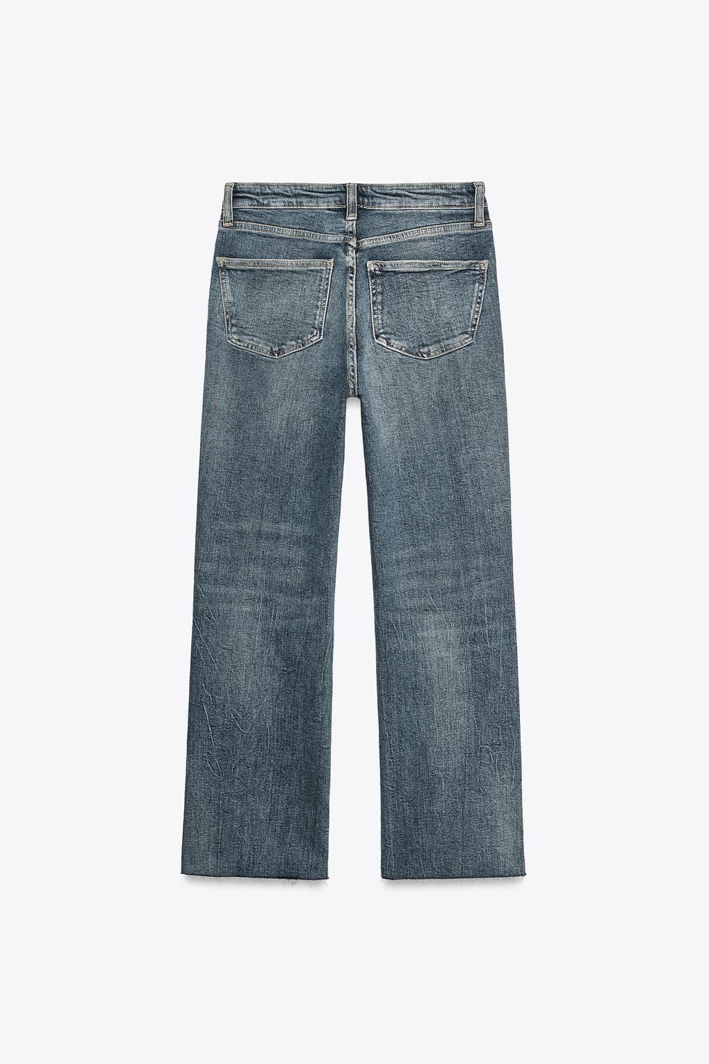TRF CROPPED FLARE HIGH-WAIST JEANS - Zara фото 66