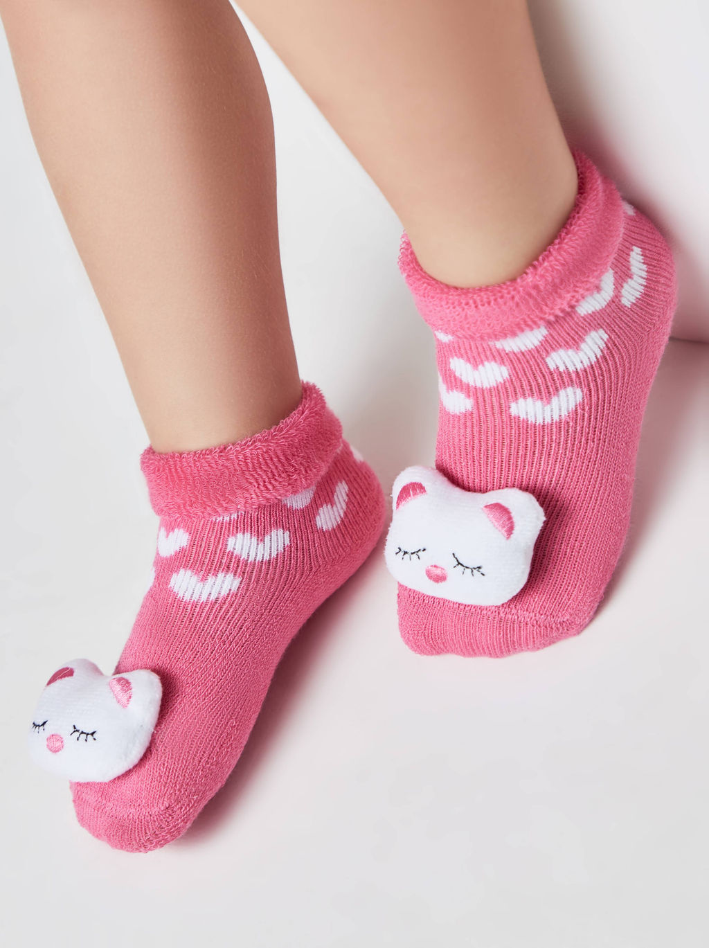 Цена за 2 пары. Носки Теплые Conte-kids Махровые носки SOF-TIKI с мордашками Котик - Conte elegant фото 2
