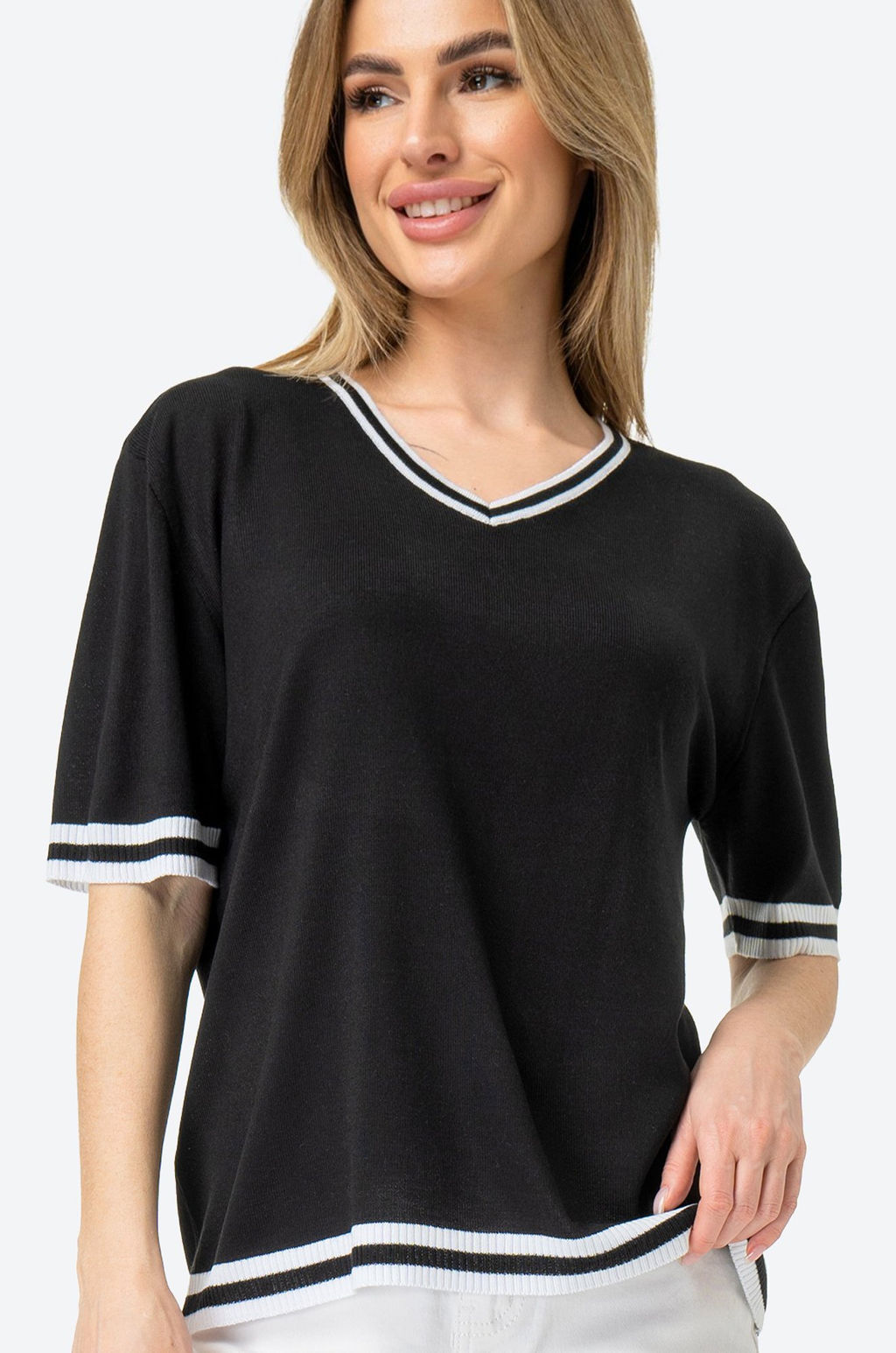 Женская футболка из вязаного трикотажа Happy Fox  фото 6