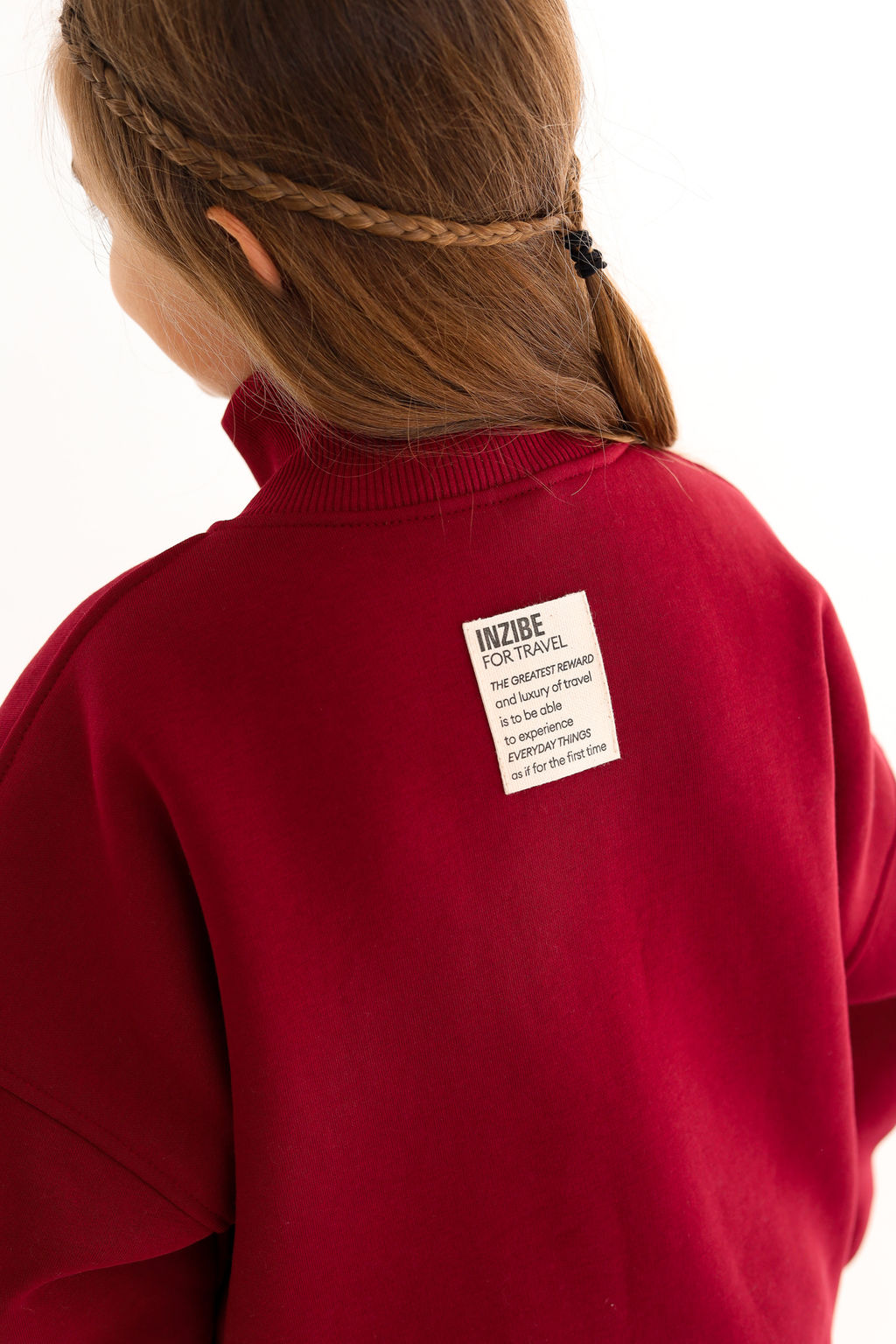 Бомбер утепленный, бордо - Inzibe фото 9