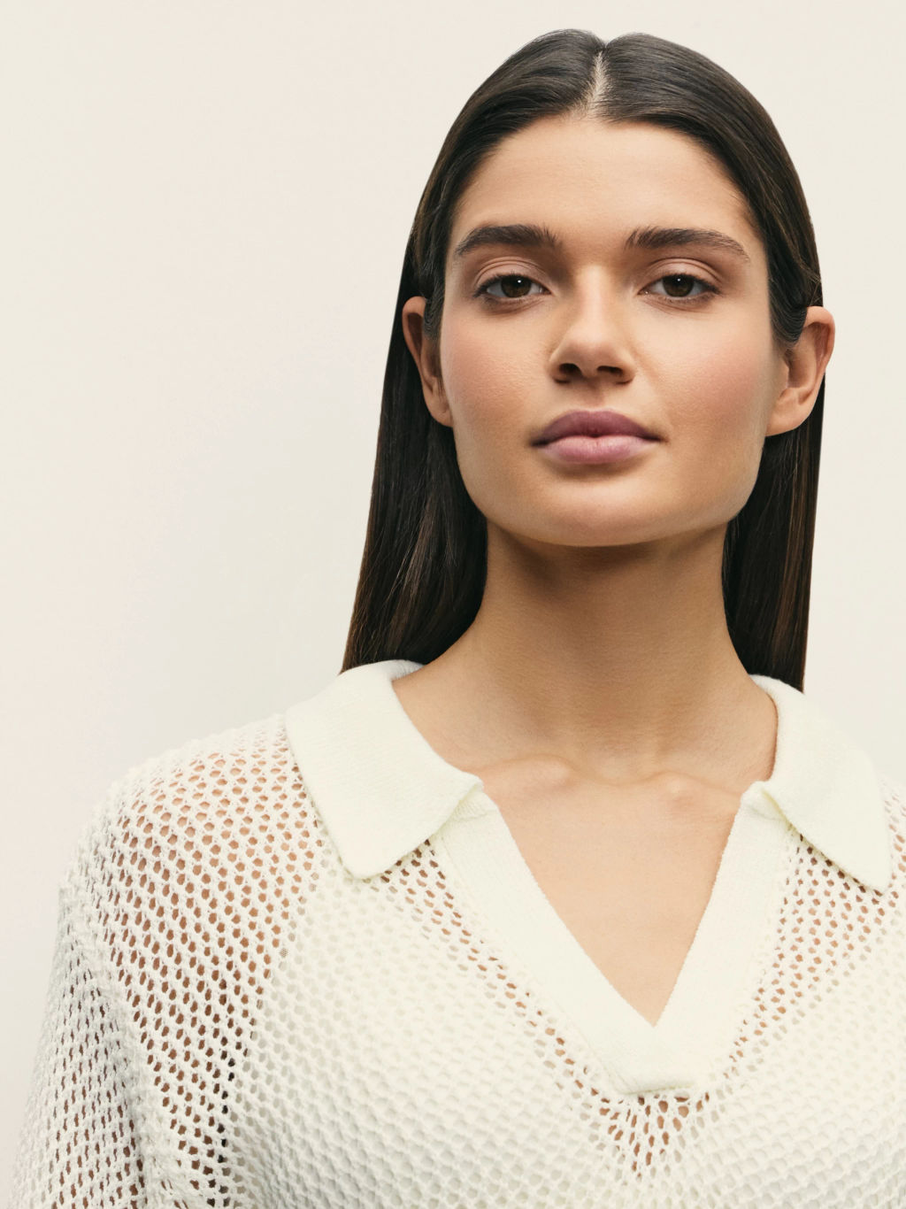 Вязаный джемпер-поло / Zarina  фото 6