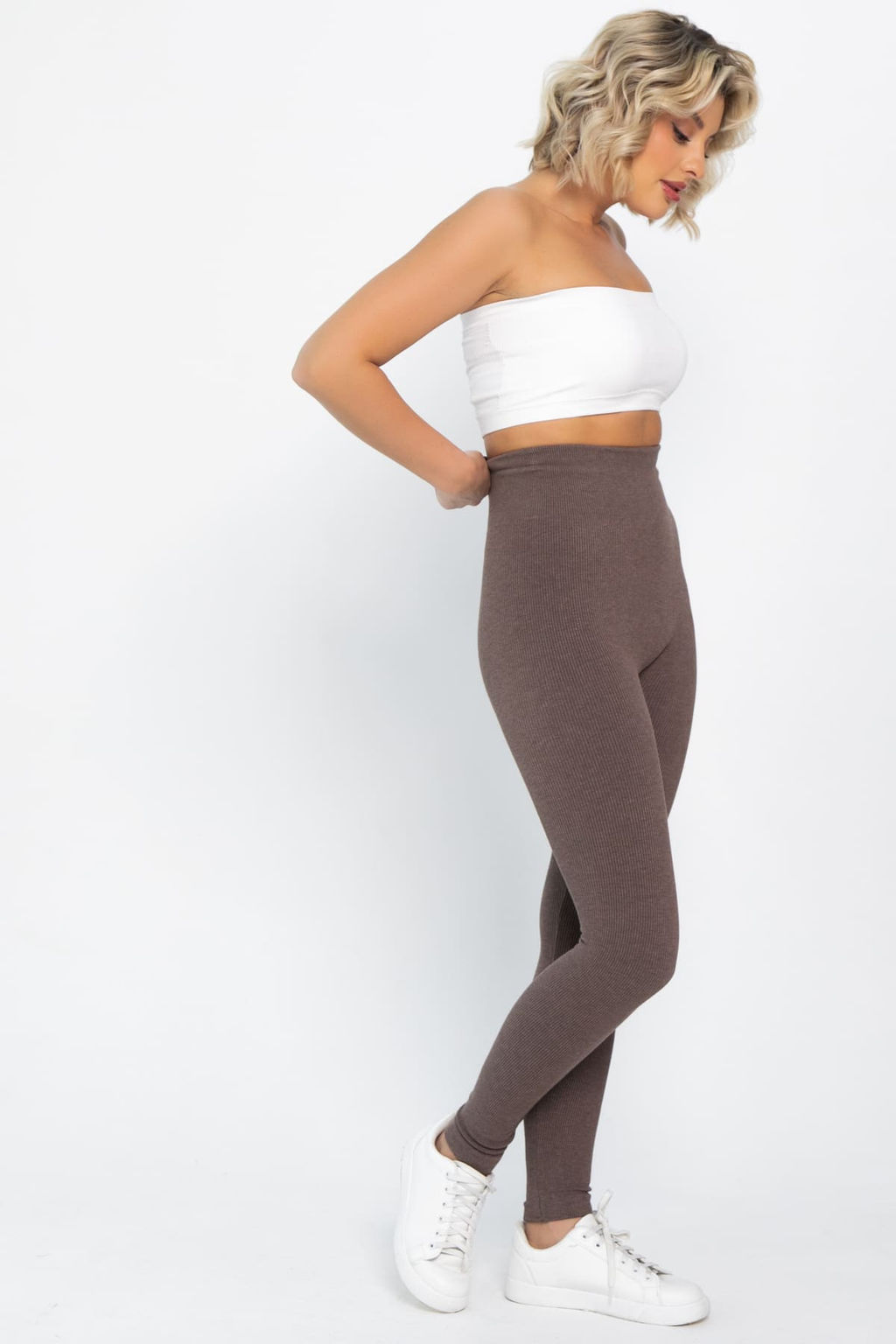 Лосины в рубчик утепленные - Lt collection фото 25