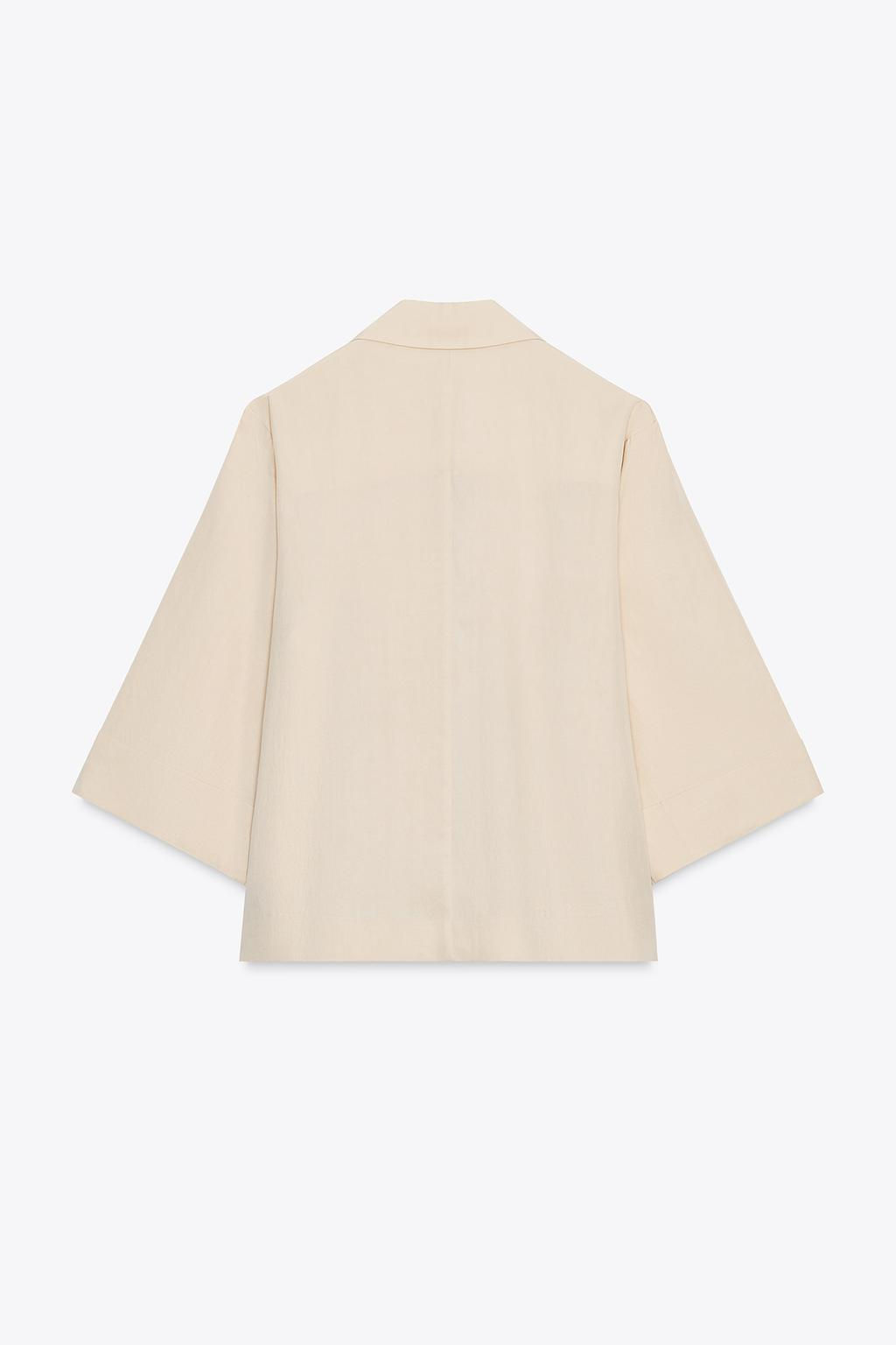 FRENCH SLEEVE DOUBLE-BREASTED BLAZER - Zara фото 9