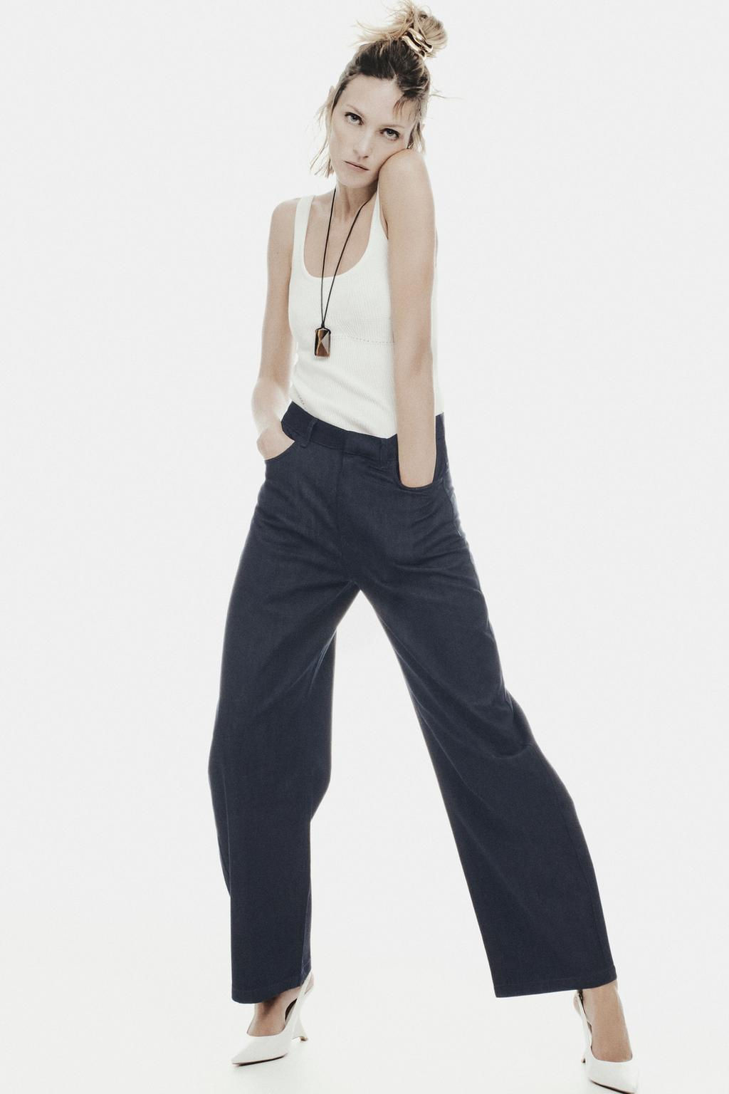 JEANS ZW COLLECTION BARREL HIGH-WAIST - Zara фото 2
