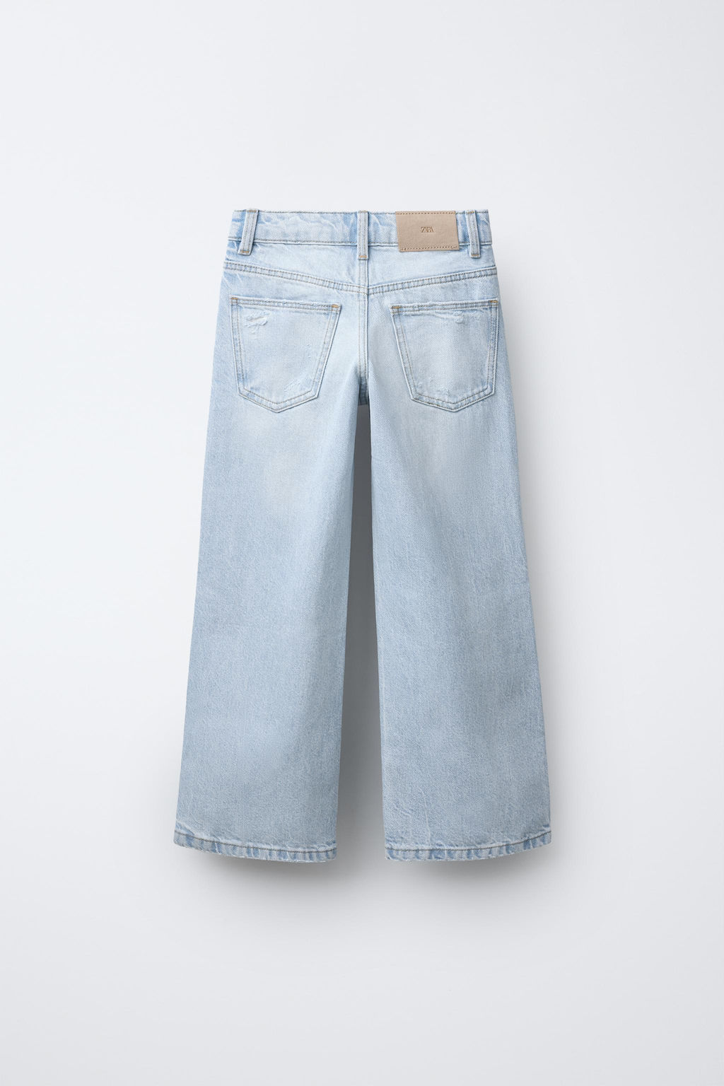 RIPPED WIDE LEG JEANS - Zara фото 2