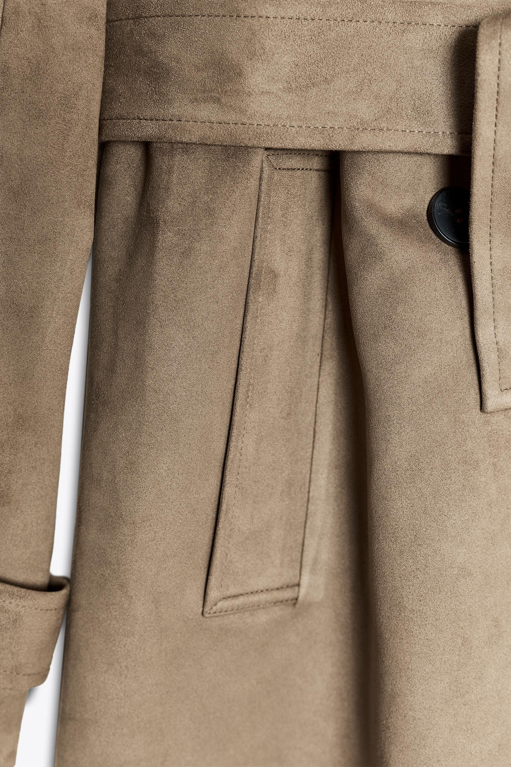 SUEDE EFFECT TRENCH COAT - Zara фото 8