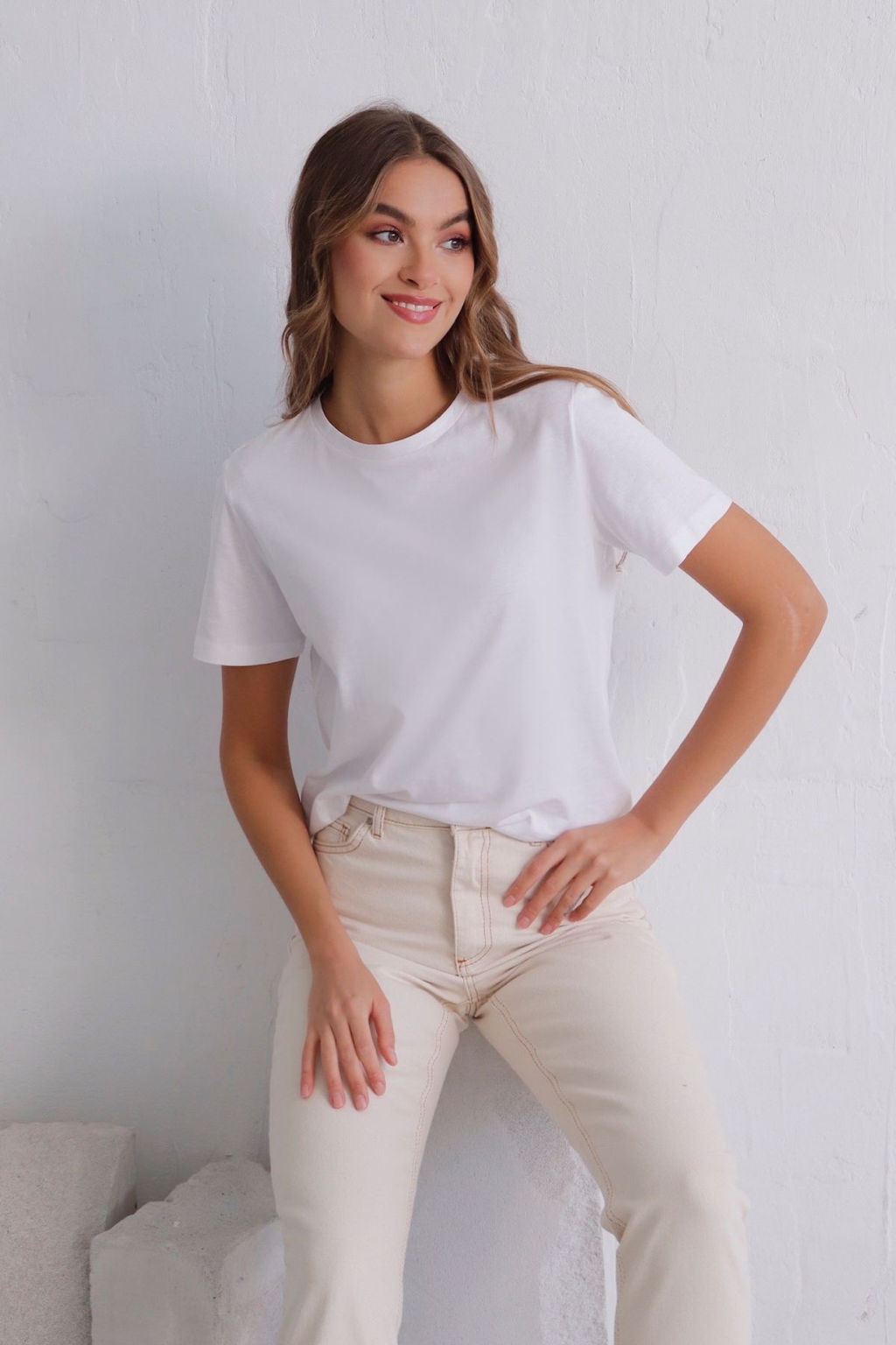 11080 Футболка базовая белая - Martichelli фото 5