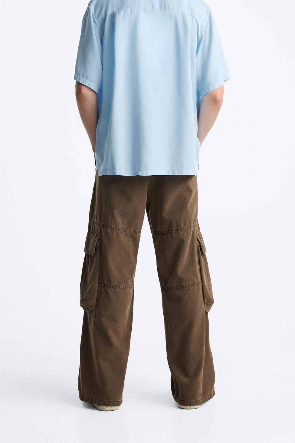 CARGO PARACHUTE TROUSERS - Zara фото 7