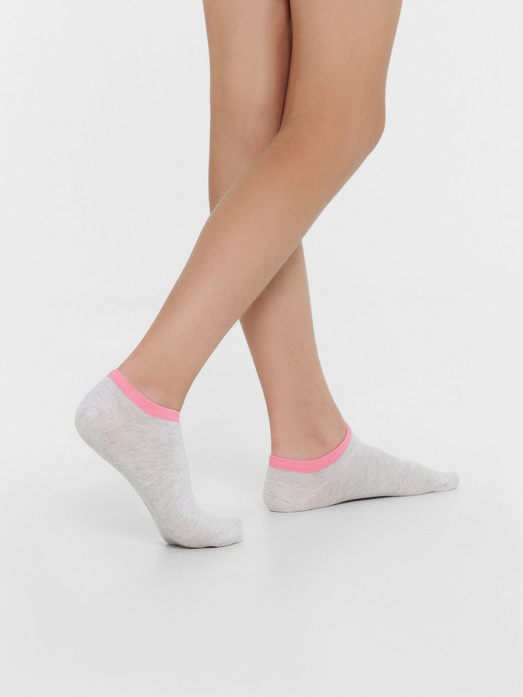 Цена за 5 пар! Носки детские серые с цветным бортиком - Mark formelle фото 2