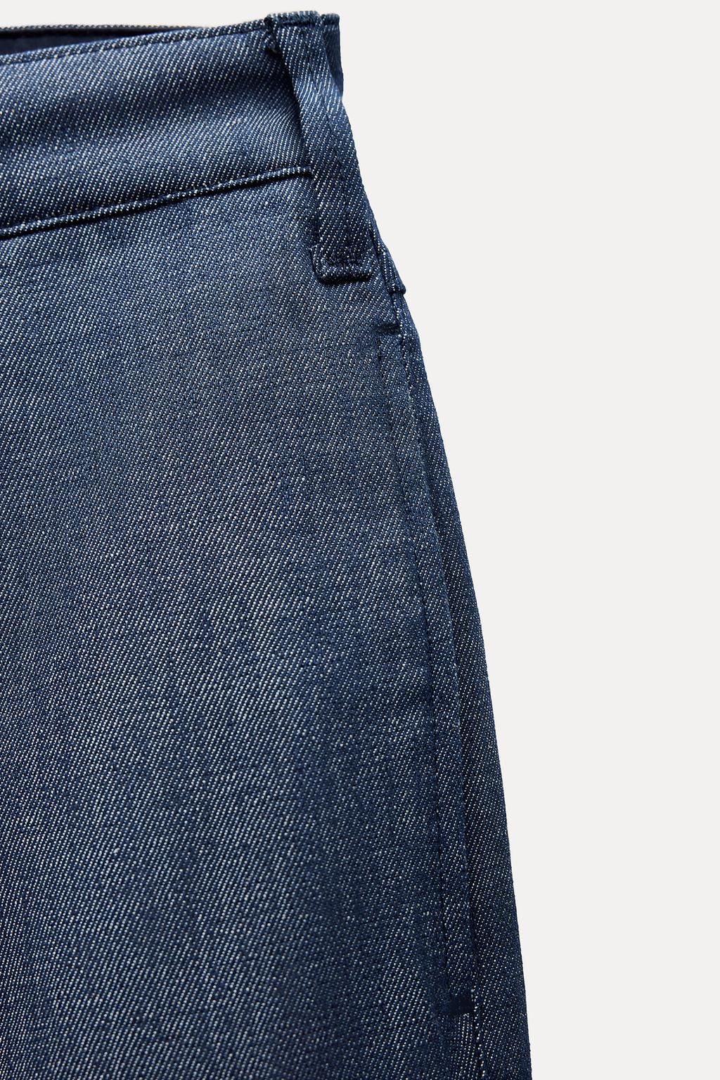 ZW COLLECTION STRAIGHT HIGH-WAIST JEANS - Zara фото 6