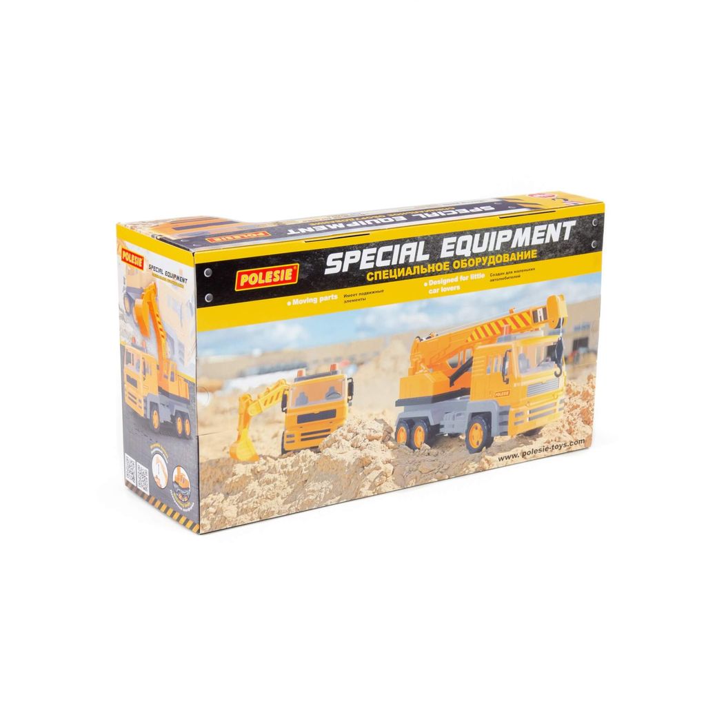 Алмаз, автомобиль-кран №2 инерционный (в коробке) - Полесье фото 6