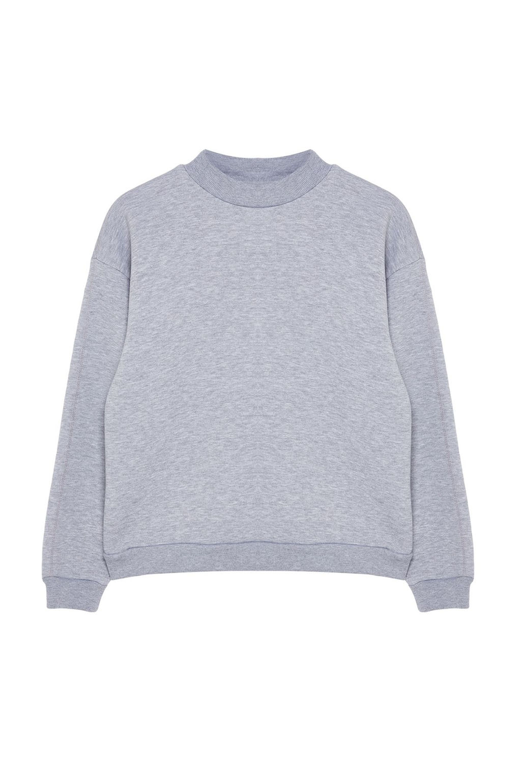 TRENDYOLMILLA Bordo Kal?n Ici Polarl? Yar?m Bal?kc? Yaka Relaxed/Rahat Kal?p Orme Sweatshirt TWOAW20SW0584  фото 16