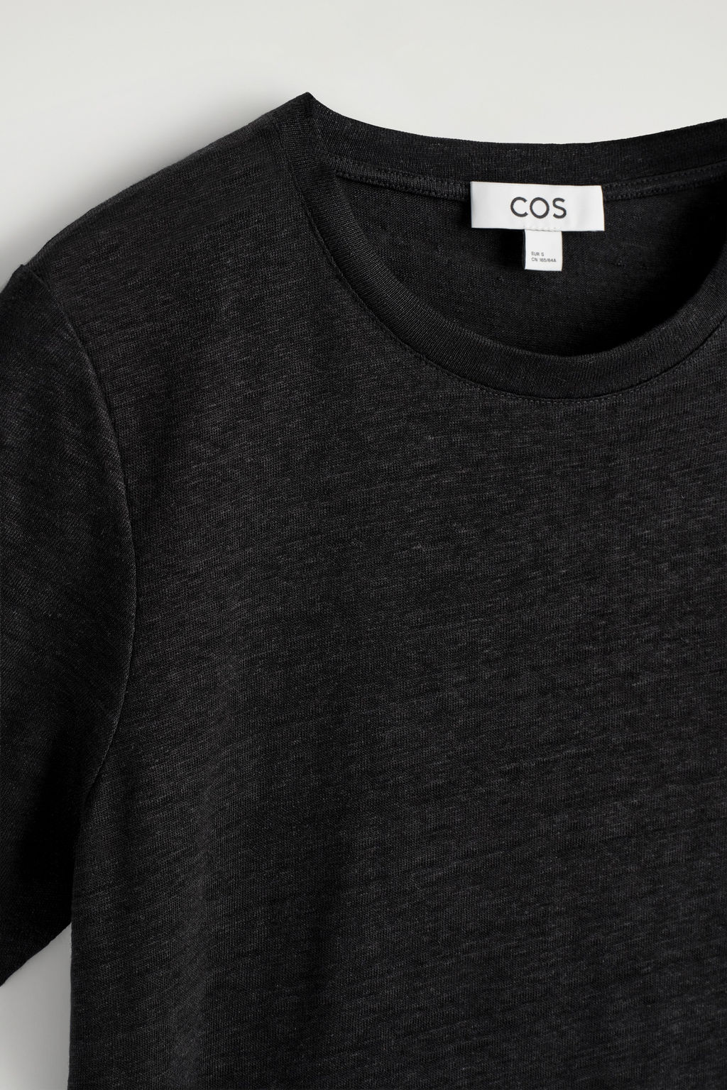 CAMISETA DE LINO CON CUELLO REDONDO - H&m фото 6