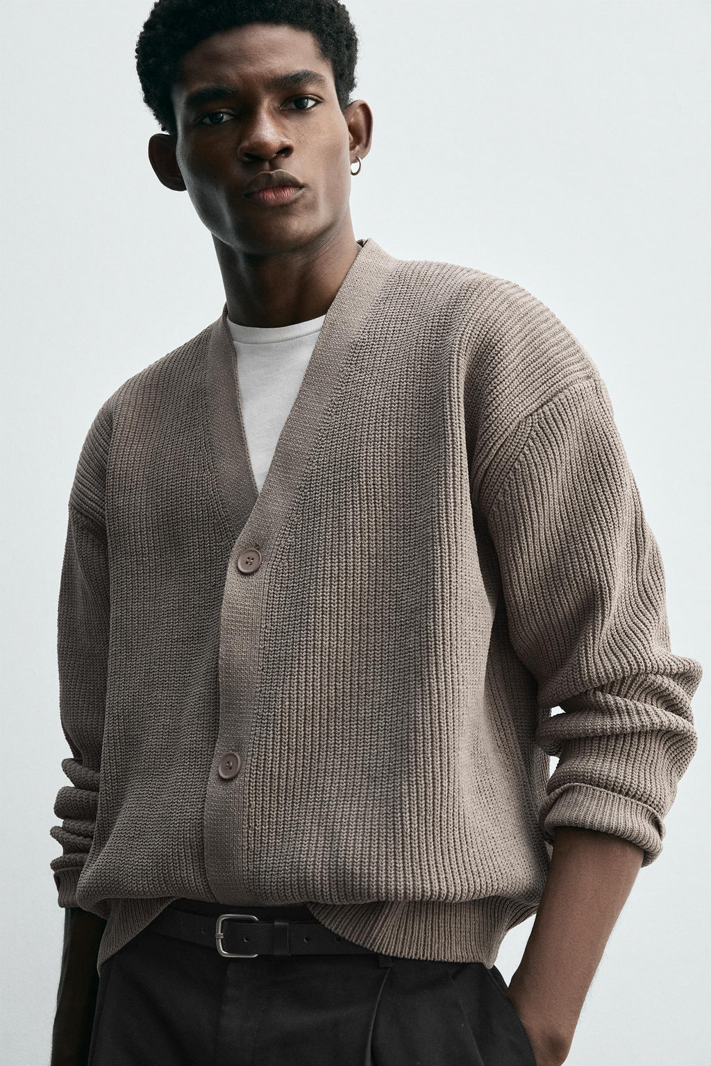 PURL KNIT CARDIGAN - Zara фото 5