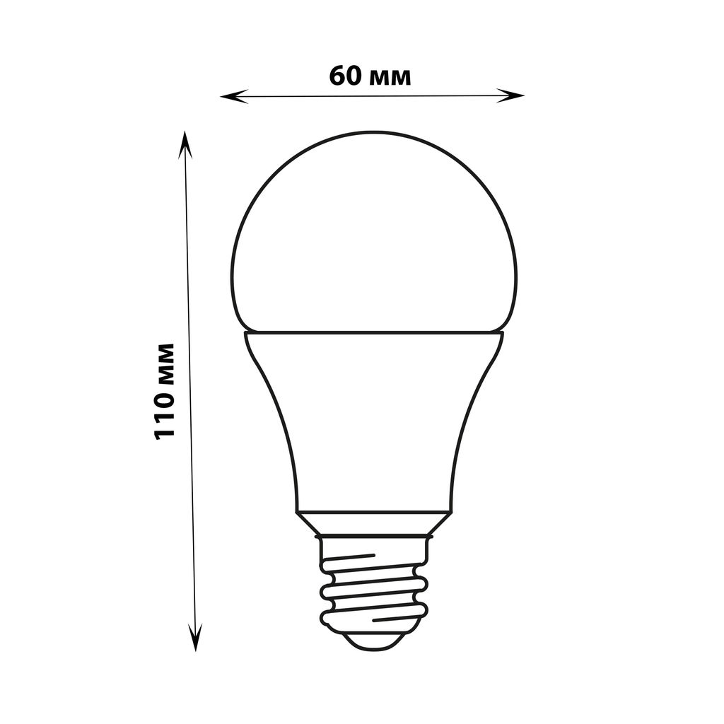 Лампы для растений Форма "A" LED-A60-14W/SPSB/E27/CL PLP30WH
