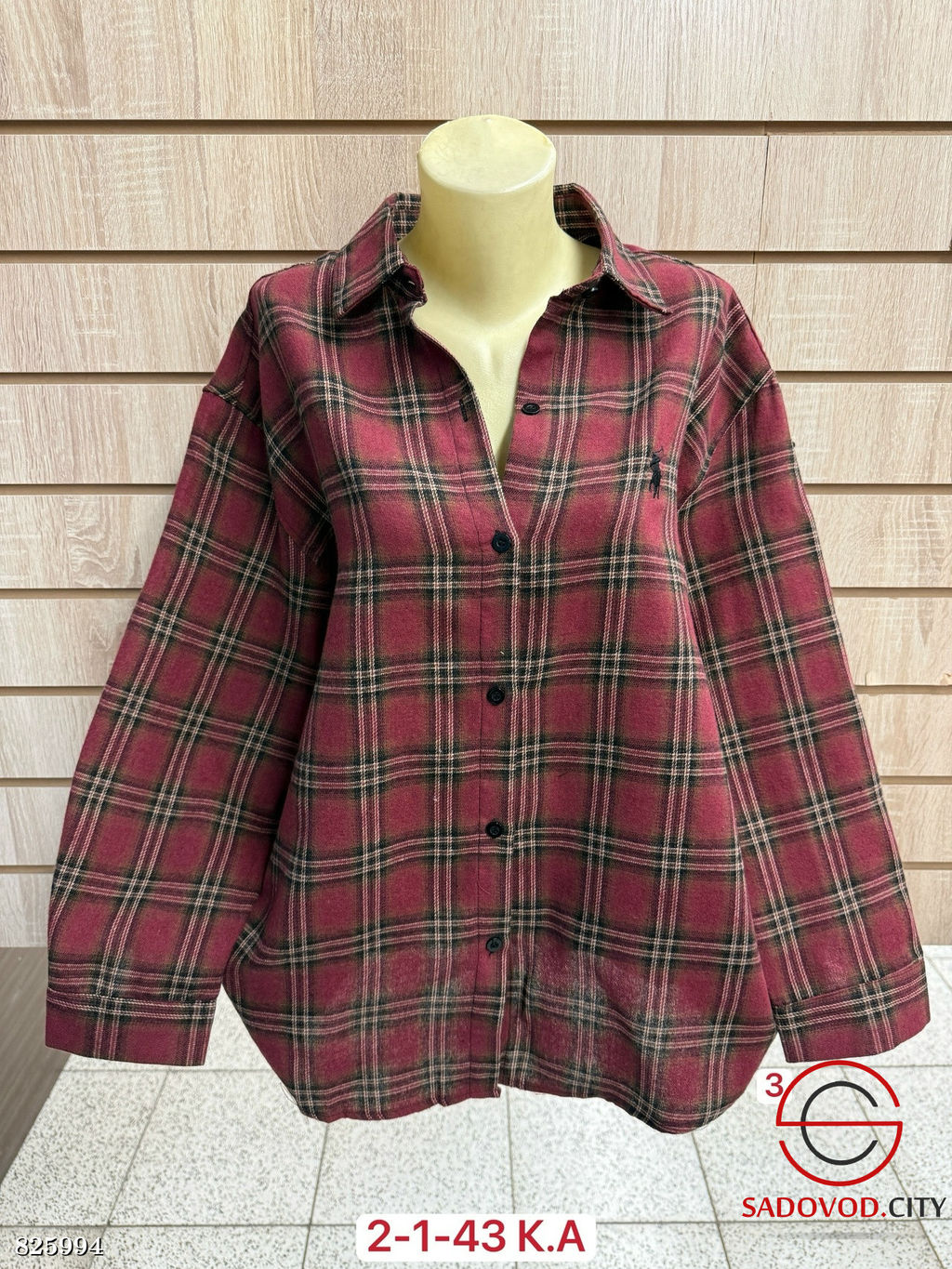 Женская рубашка из 100% хлопка