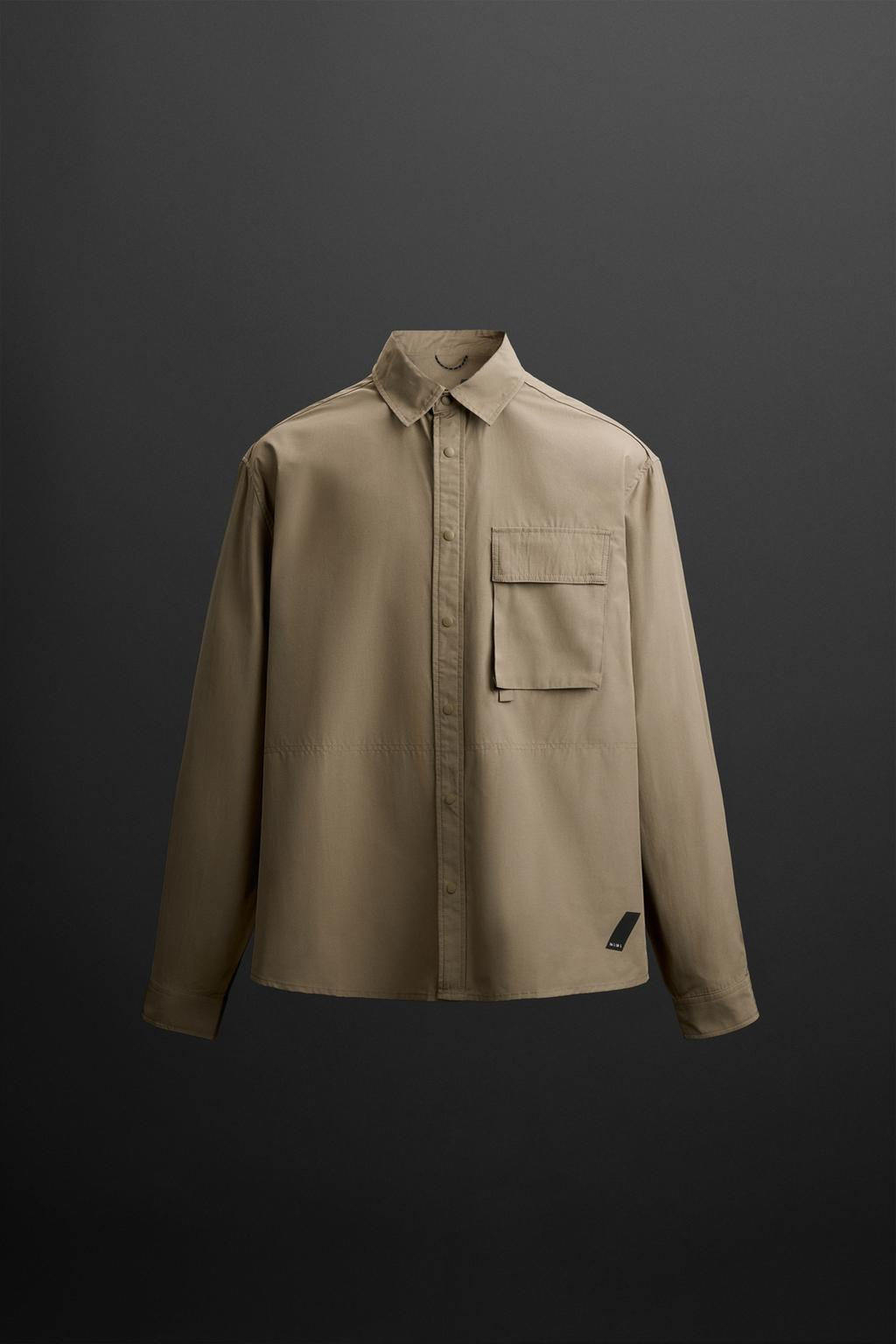 TECHNICAL OVERSHIRT WITH POCKET - Zara фото 7