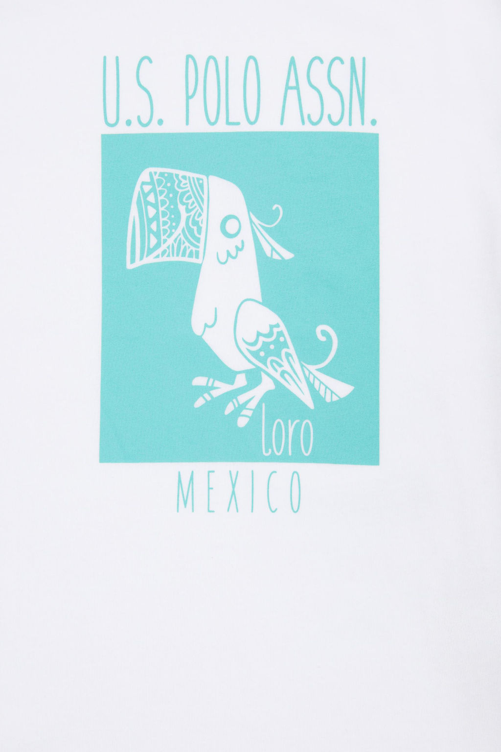 Белая футболка с круглым вырезом для мальчиков - U.s. polo assn фото 3