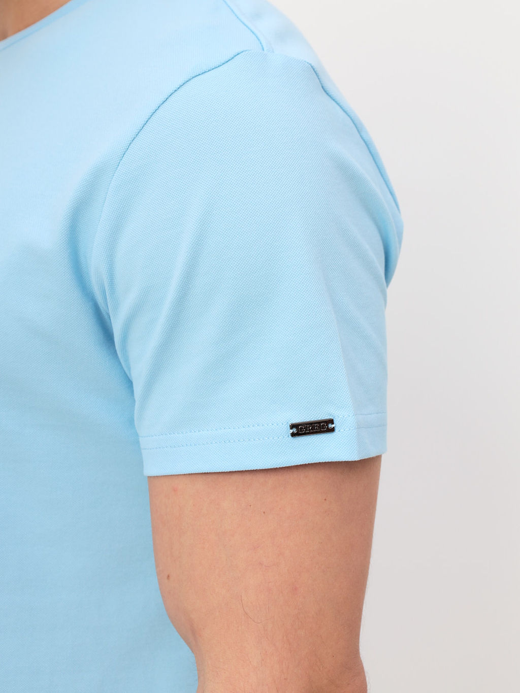 Футболка мужская короткий рукав GREG G145-PO4T-SA201 (голубой)  фото 2