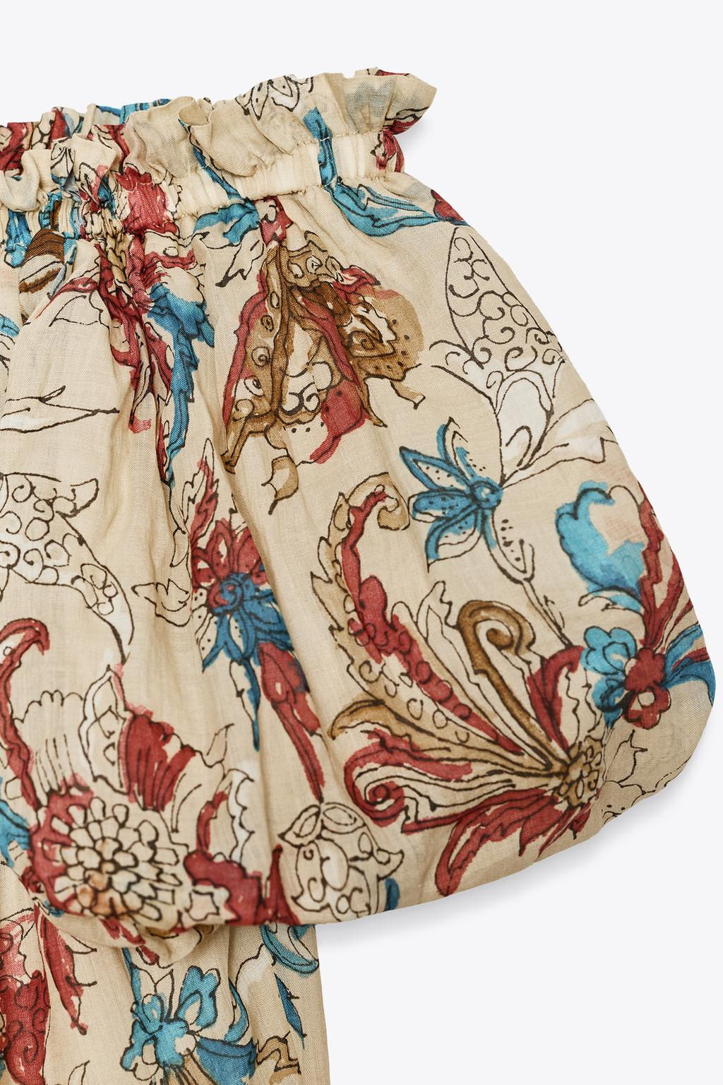 ZW COLLECTION PRINTED RAMIE DRESS - Zara фото 8