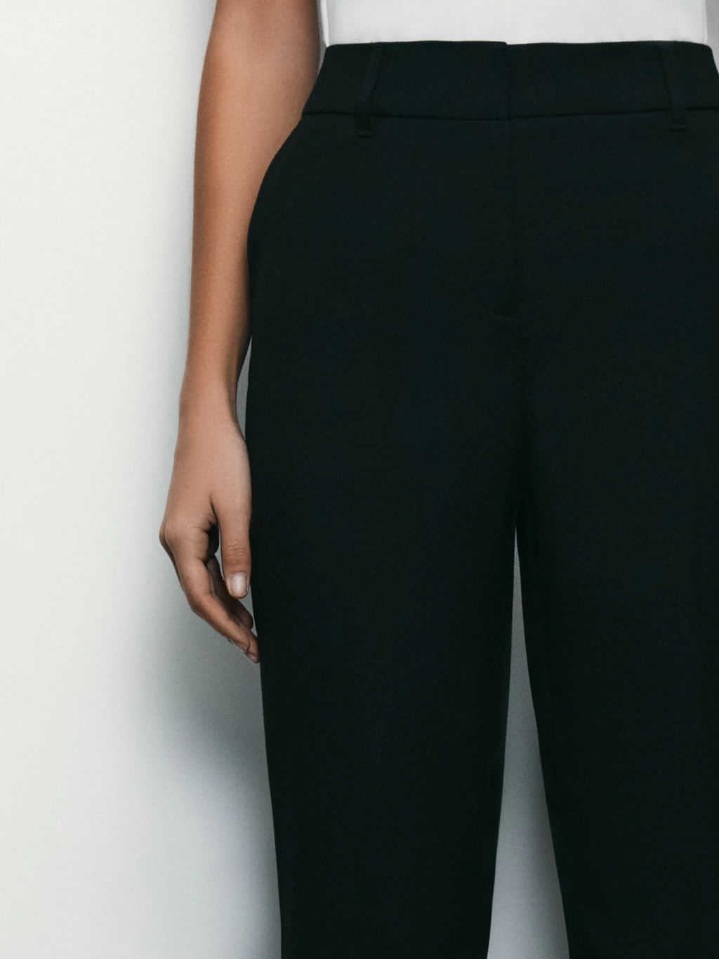 Укороченные брюки с вискозой в составе / Zarina фото 5