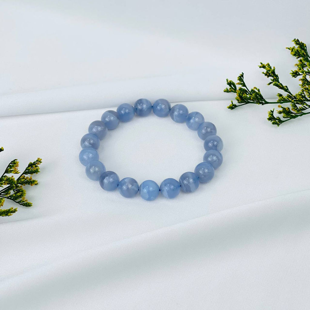 Браслет из Голубого агата 18,5 см - Радуга самоцветов фото 3