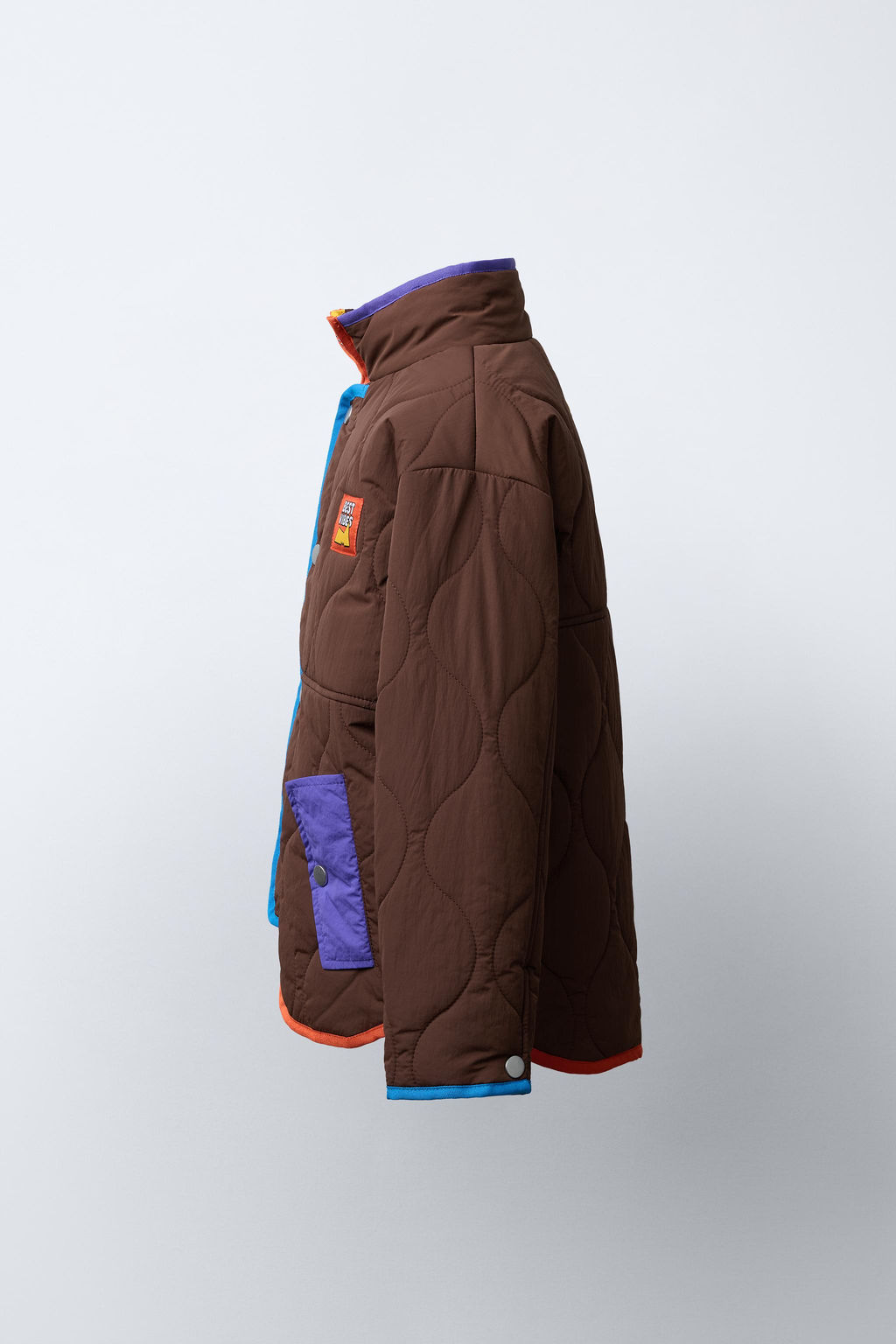 JACKET WITH CONTRAST DETAILS