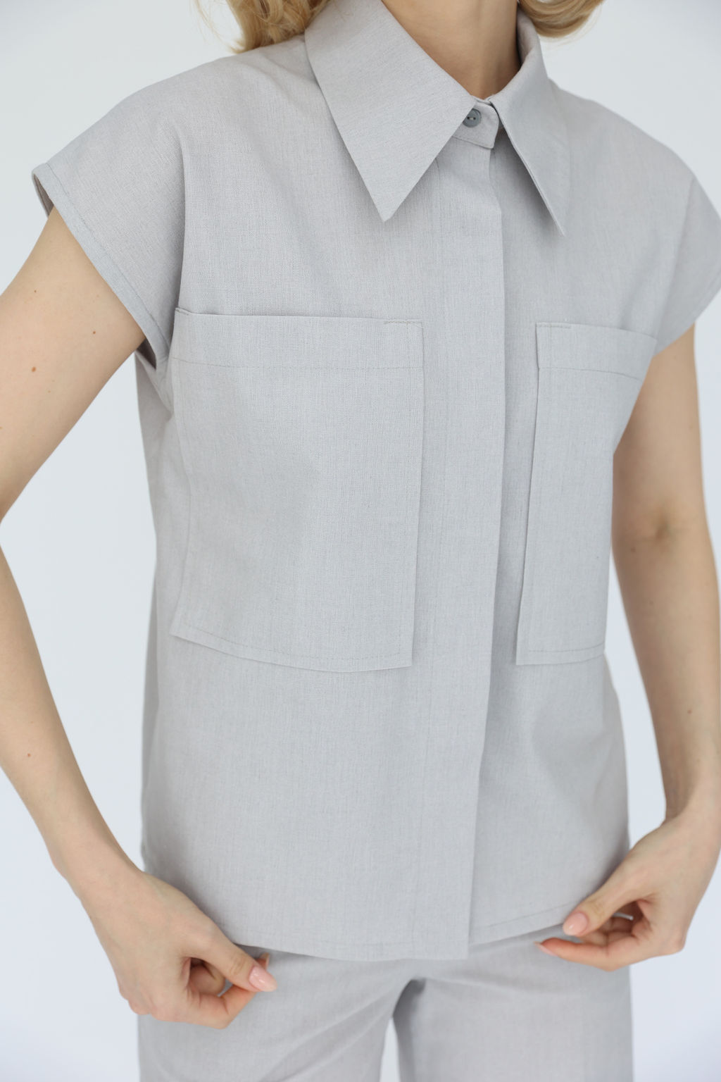 Рубашка с накладными карманами - Looklikecat фото 3