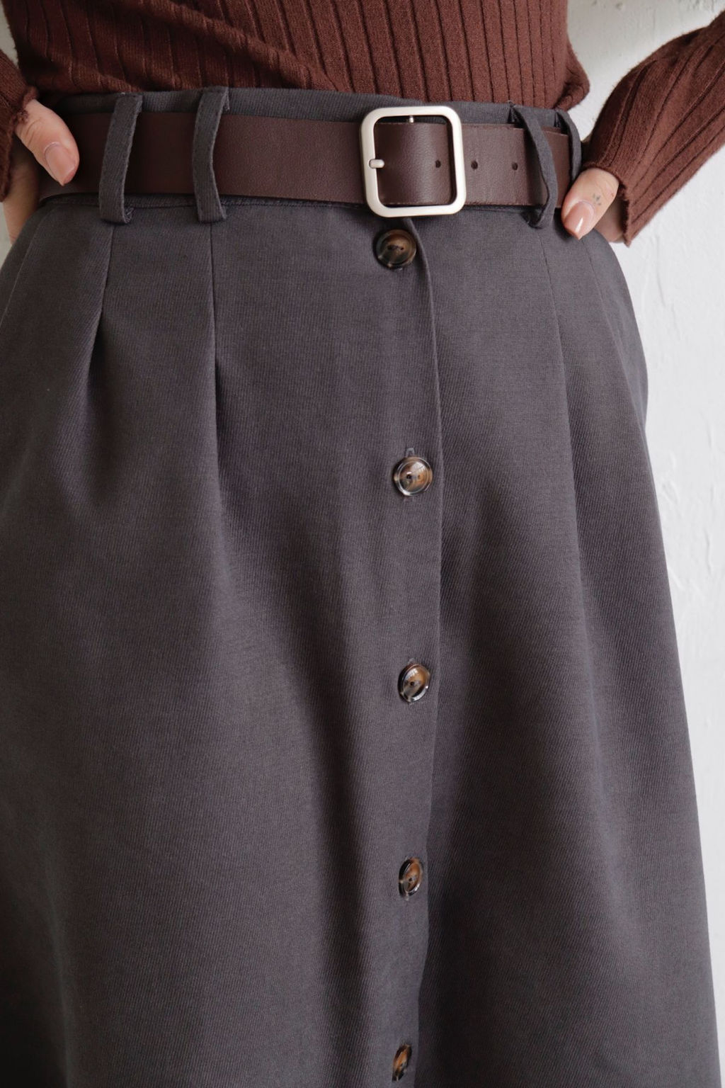 Юбка на пуговицах длины миди - Martichelli фото 18