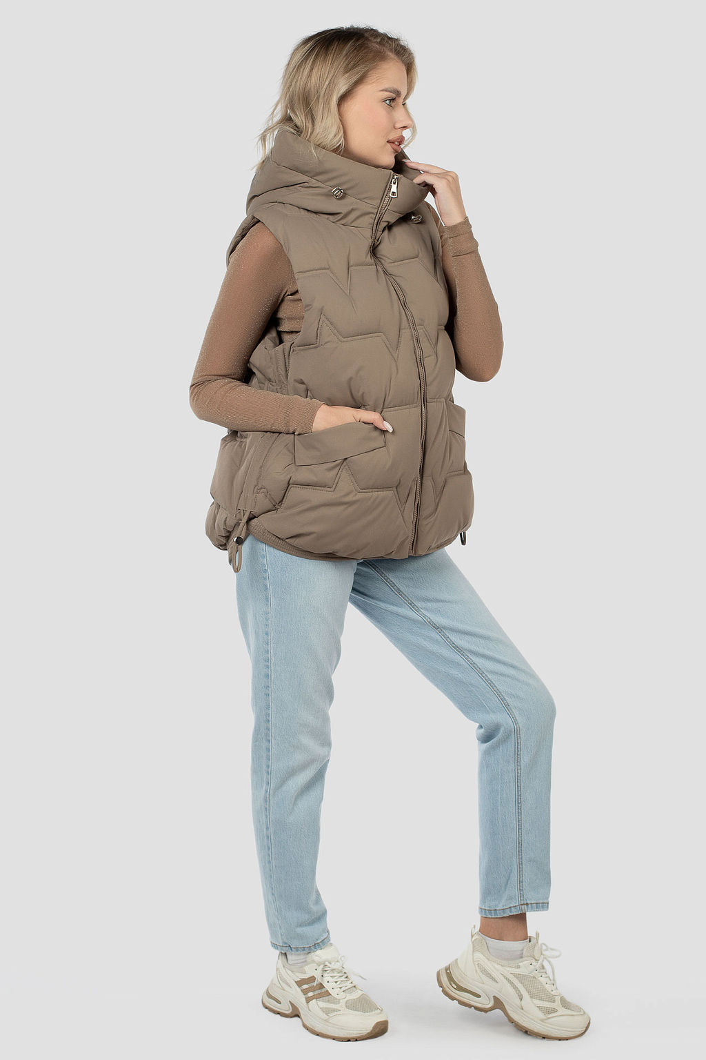 04-3070 Куртка женская демисезонная (синтепон 150) - El podio фото 5