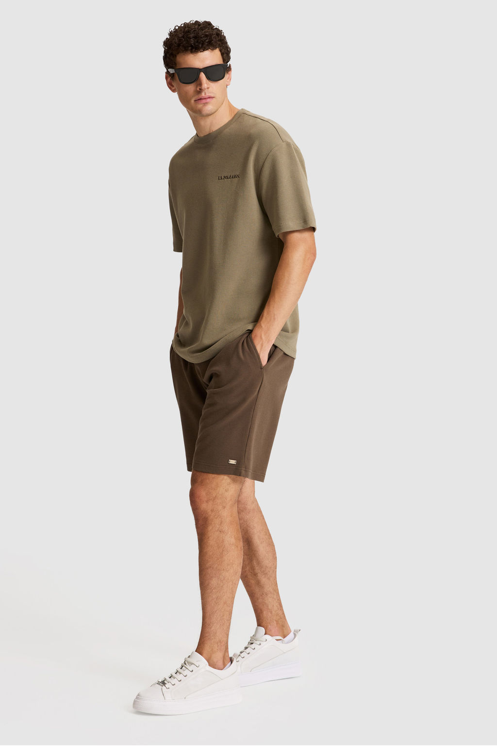 Erkek Haki Comfort Fit Bisiklet Yaka TiЕГrt - U.s. polo assn фото 4