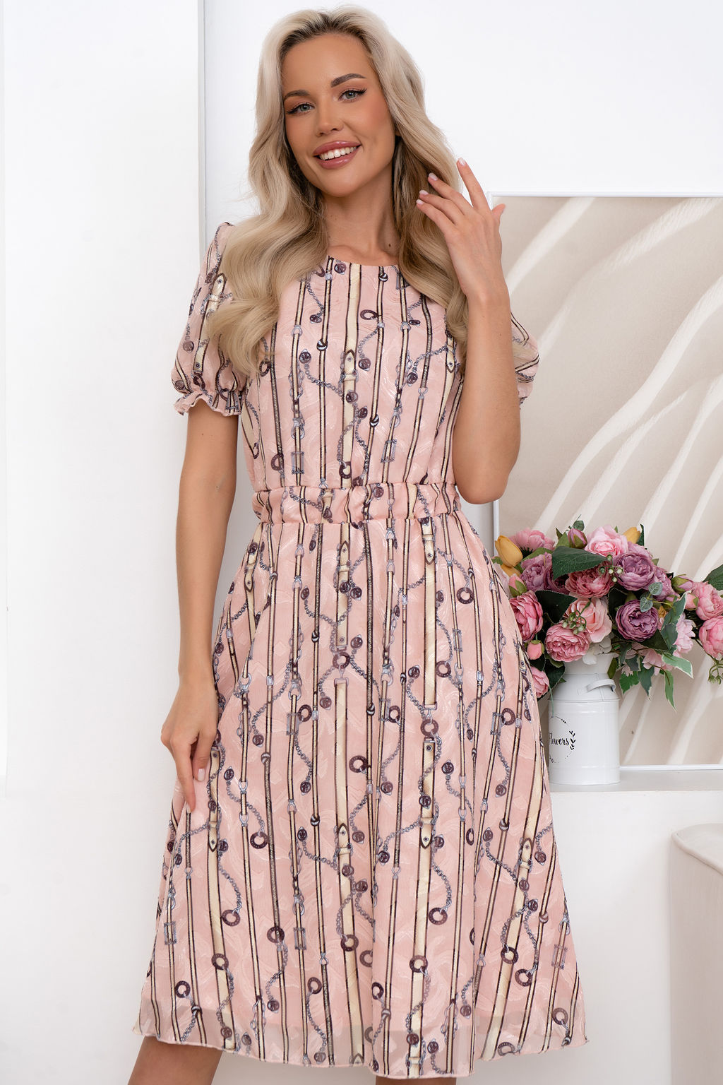Платье Open Style 6824 розовый