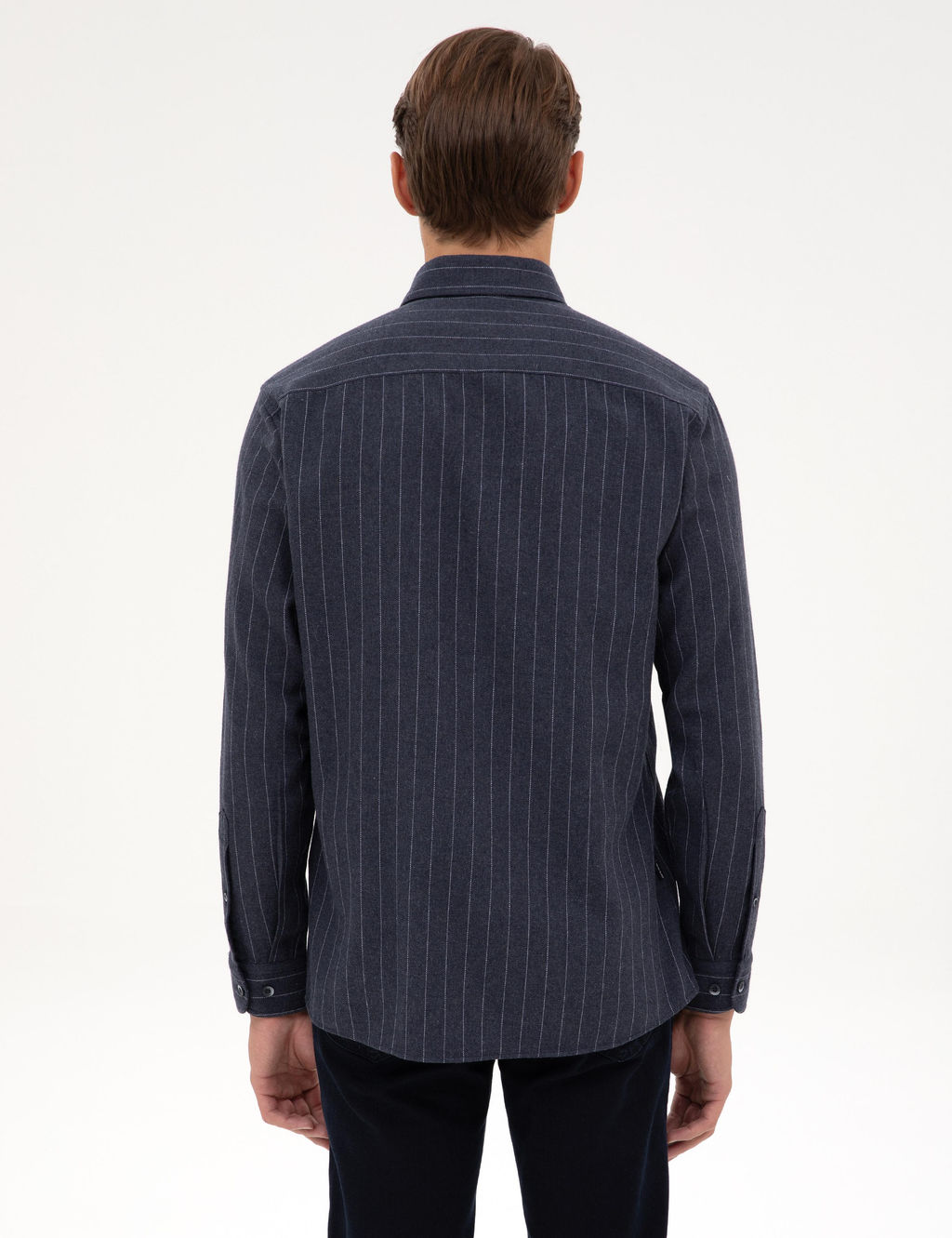 Lacivert _izgili Regular Fit Uzun Kollu G_mlek - Pierre cardin фото 5