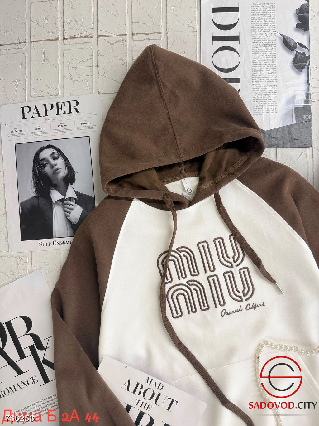 Женская толстовка с карманом - Bruno фото 4