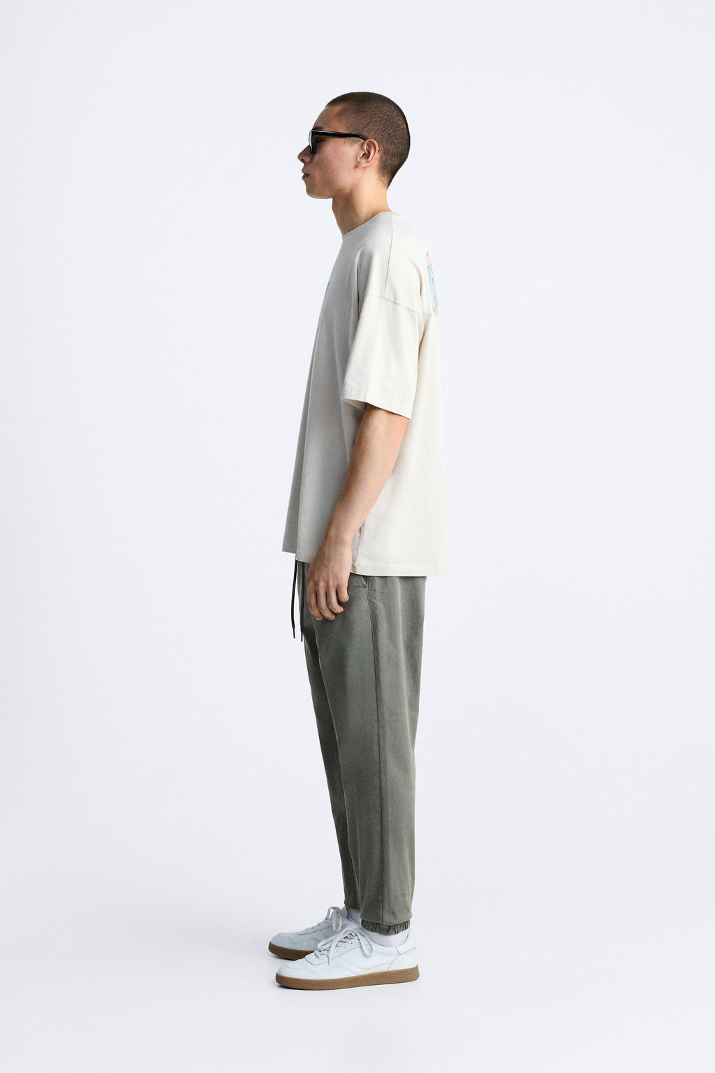 FADED JOGGER WAIST TROUSERS - Zara фото 4