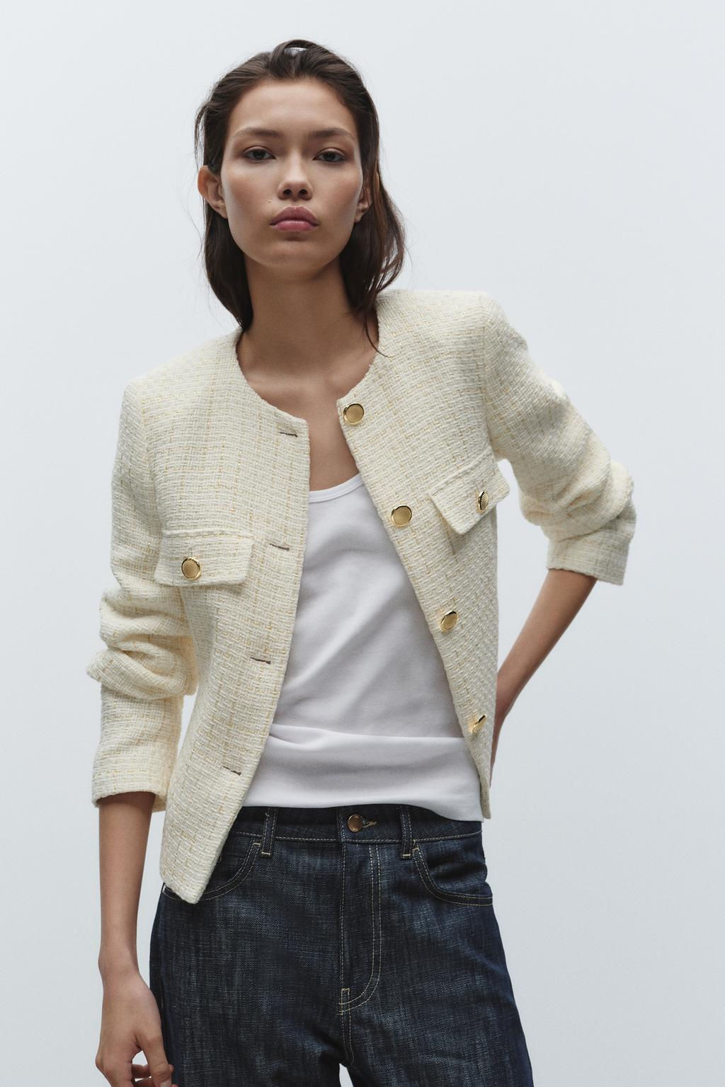 BELTED WOVEN JACKET - Zara фото 2