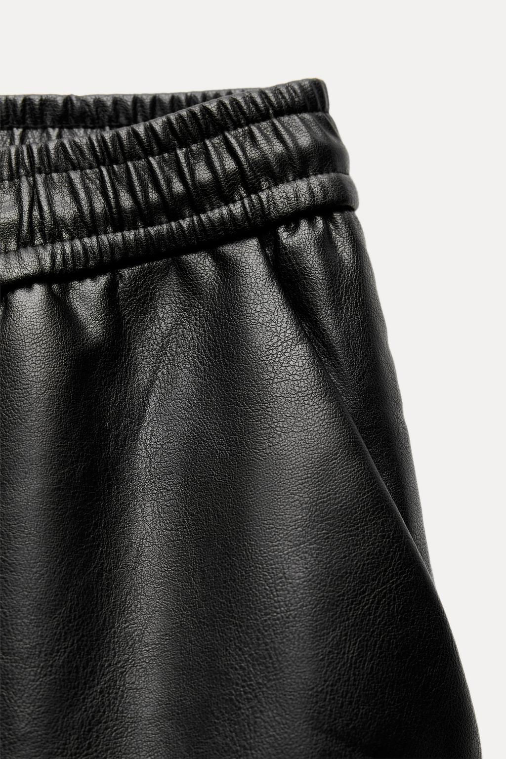 FAUX LEATHER TROUSERS - Zara фото 7