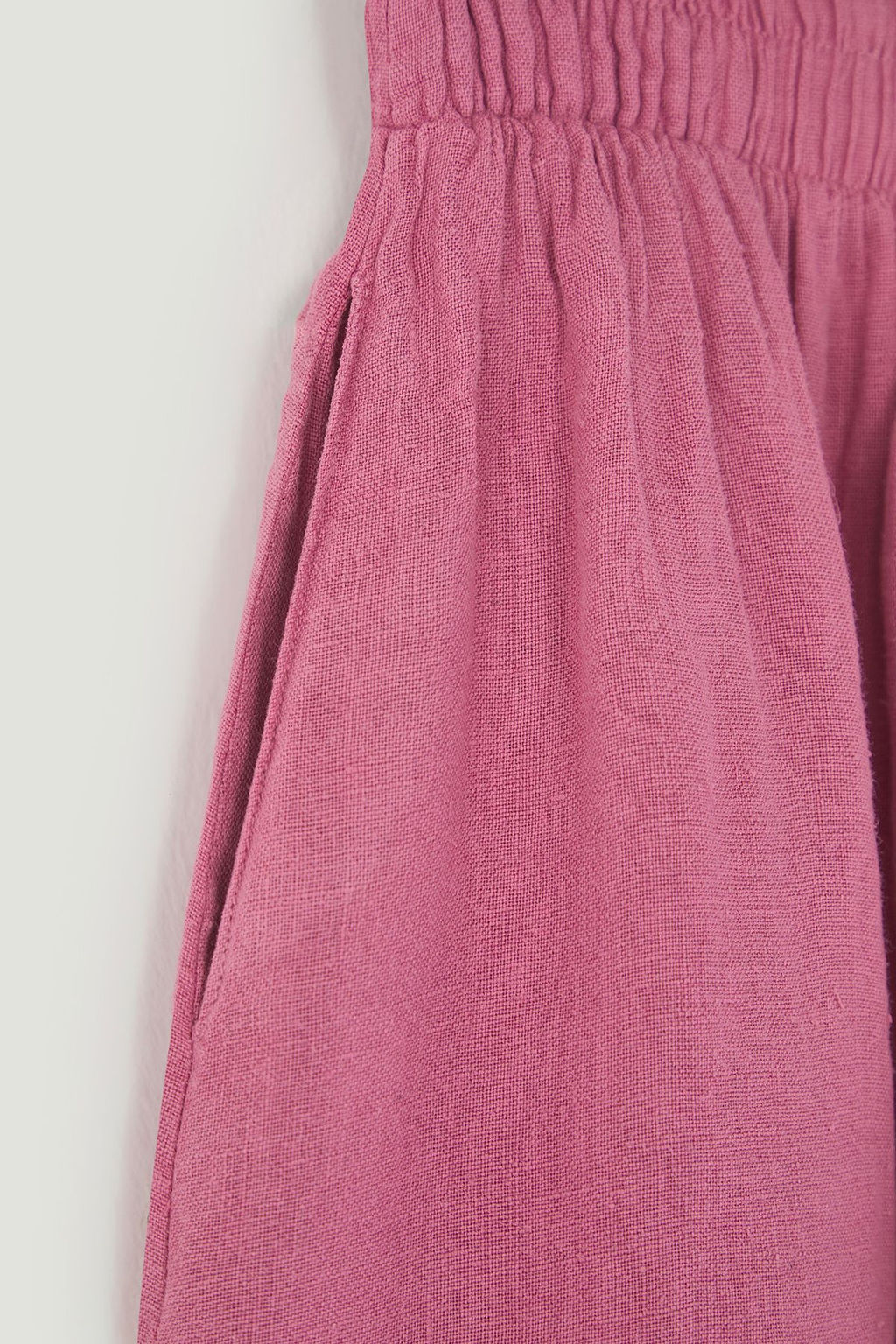 TRENDYOLMILLA Beyaz %100 Keten Beli Lastikli Midi Etek TWOSS24ET00153 фото 6