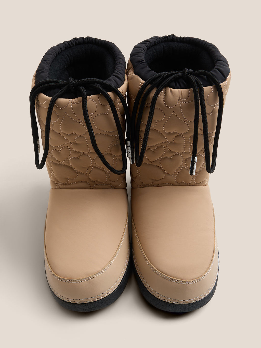Женские дутики LOVE MOSCHINO SKI BOOT Артикул 4562725, бежевый  фото 4
