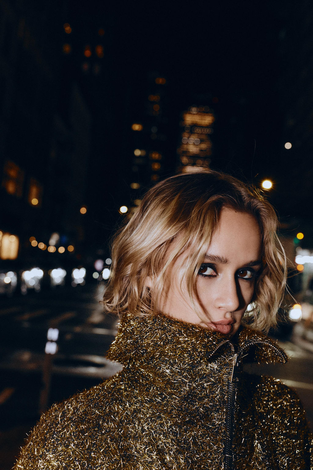 METALLIC THREAD BOMBER JACKET - Zara фото 7