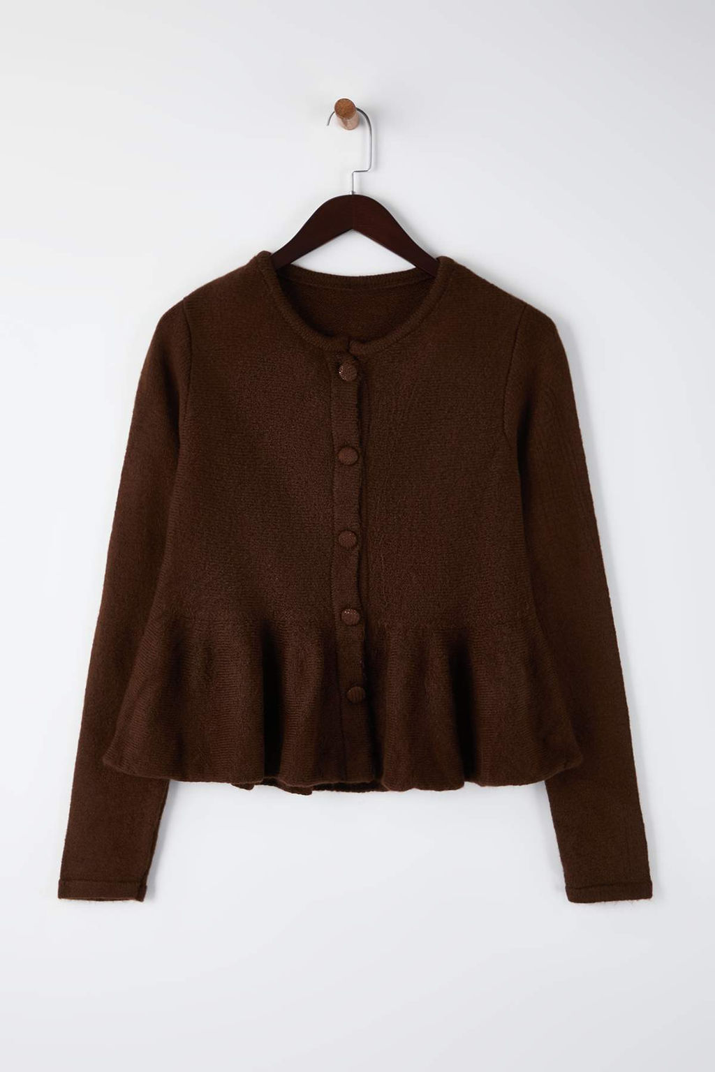 Antrasit Bisiklet Yaka Etek Ucu Volanl? Triko H?rka TWOAW26HI00232 - Trendyolmilla фото 8