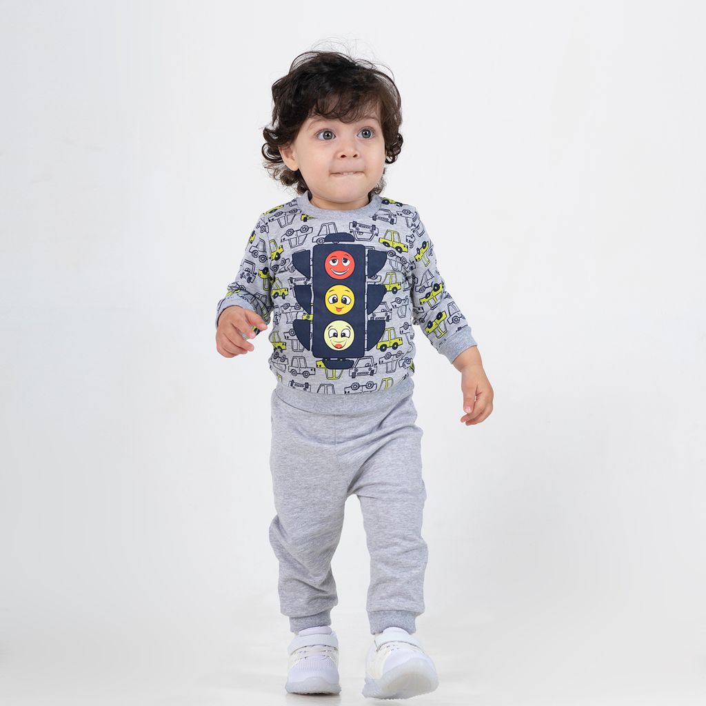 CRB wear/CSNB 62672-11 Джемпер для мальчика, светло-серый меланж/Ex.Cherubino  фото 5