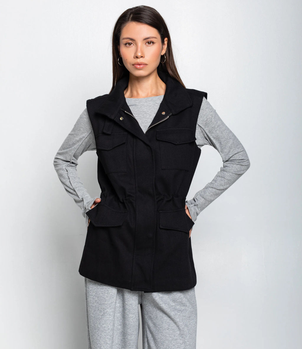 Жилет #КТ9022 (2), чёрный