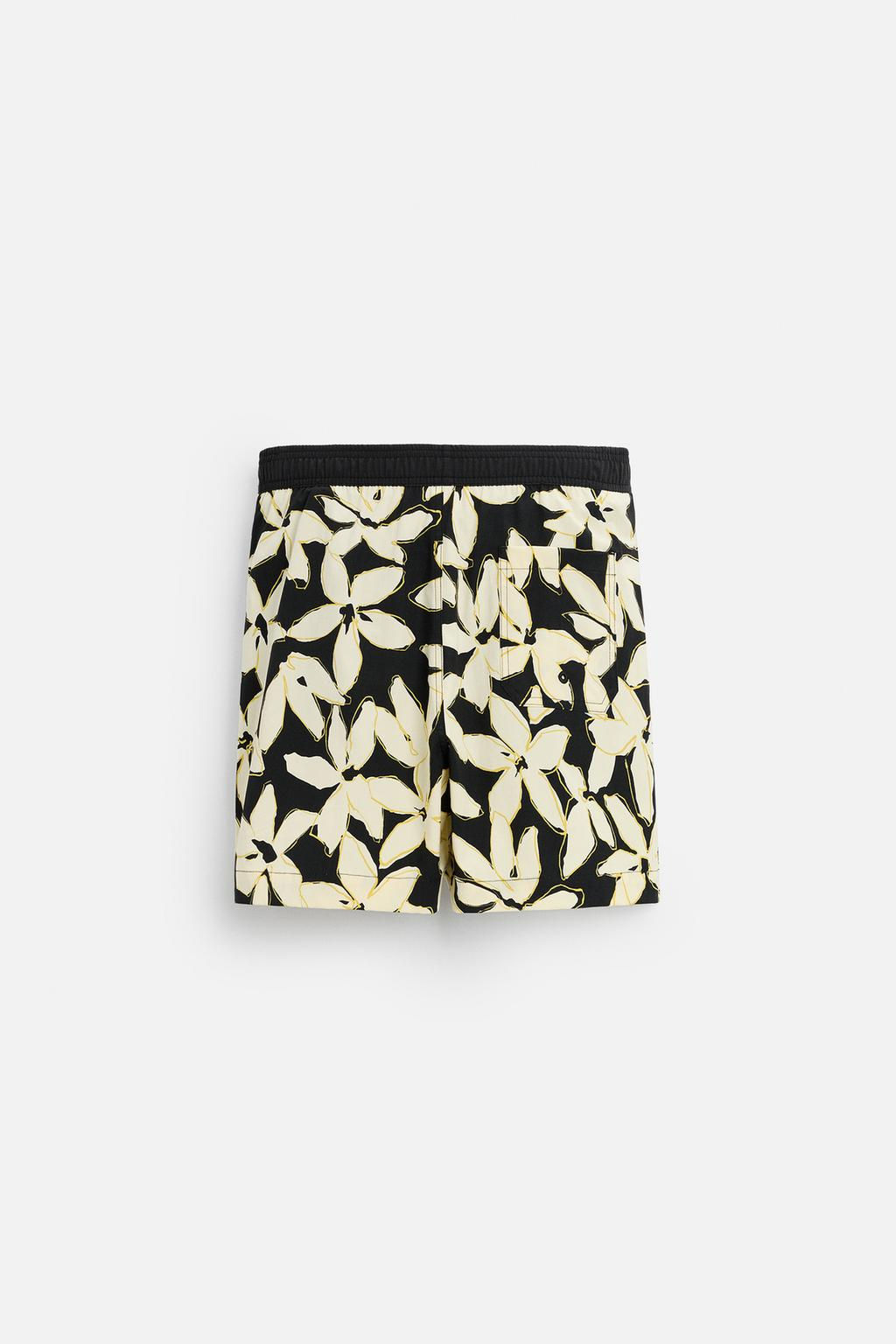 LONG FLORAL PRINT SWIMMING TRUNKS - Zara фото 2