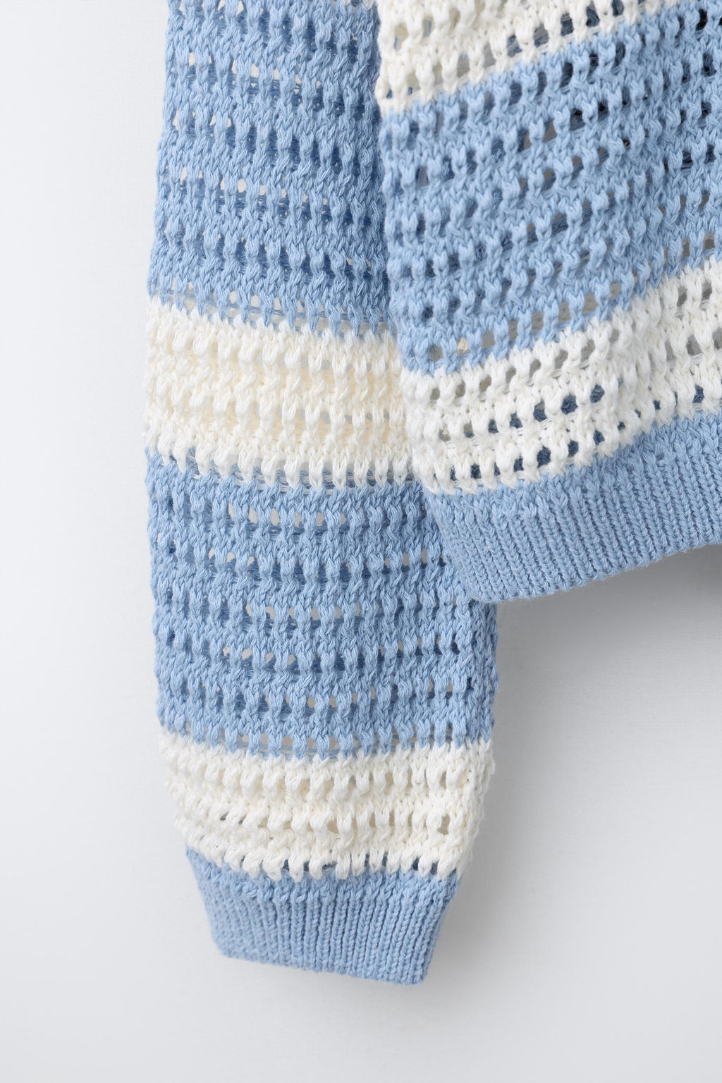 JERSEY PUNTO RAYAS N?MERO / Azul pastel - Zara фото 4