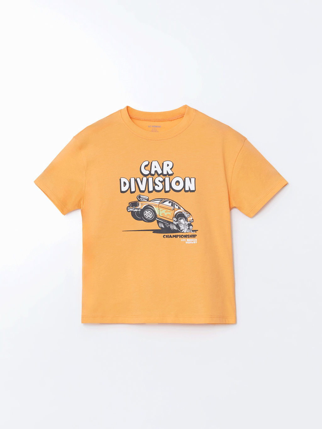 Bisiklet Yaka Bask?l? Erkek ?ocuk Ti??rt
