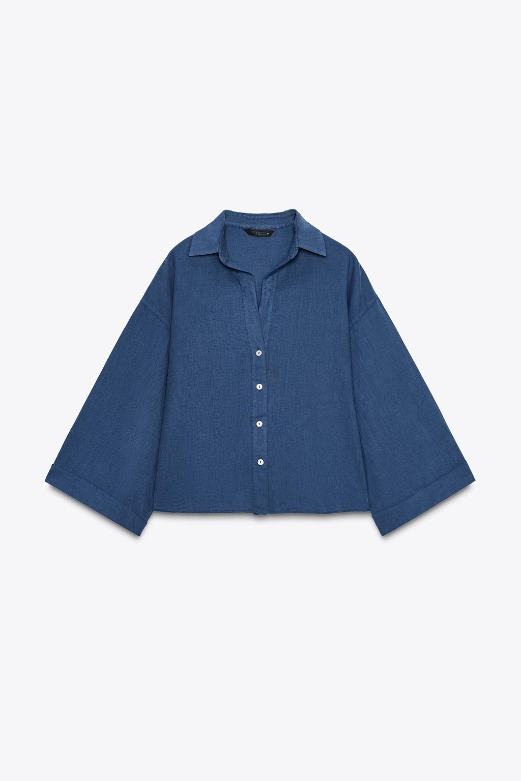 LINEN BLEND SHIRT ZW COLLECTION - Zara фото 6