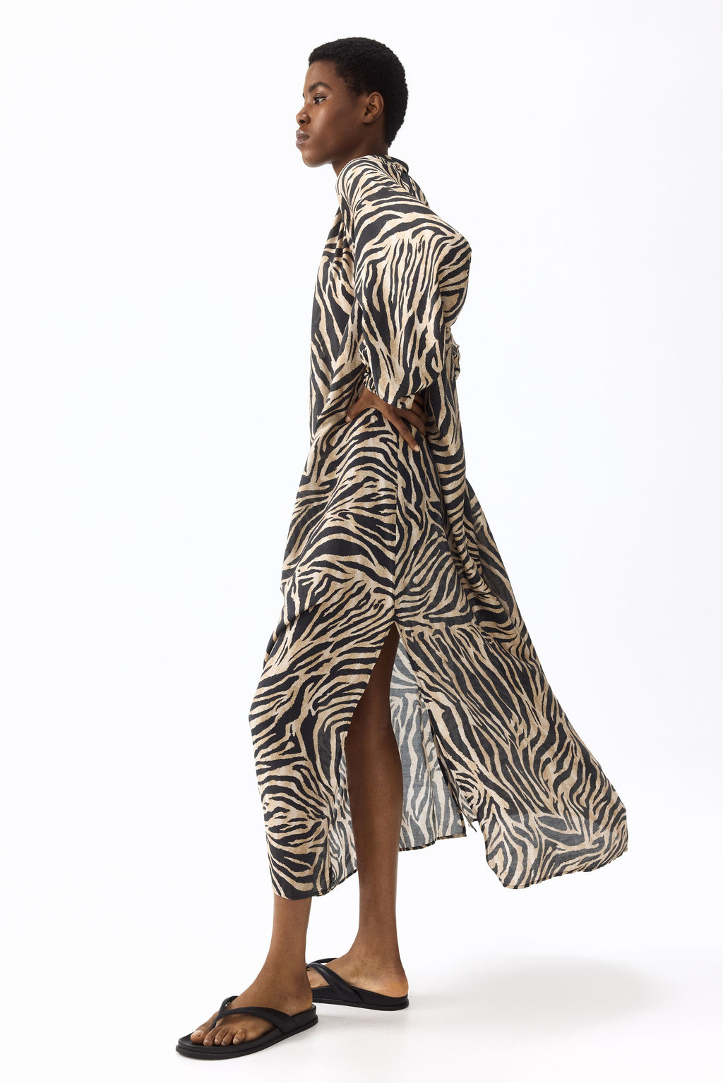 Vestido oversize con cintur?n de anudar - H&m фото 4