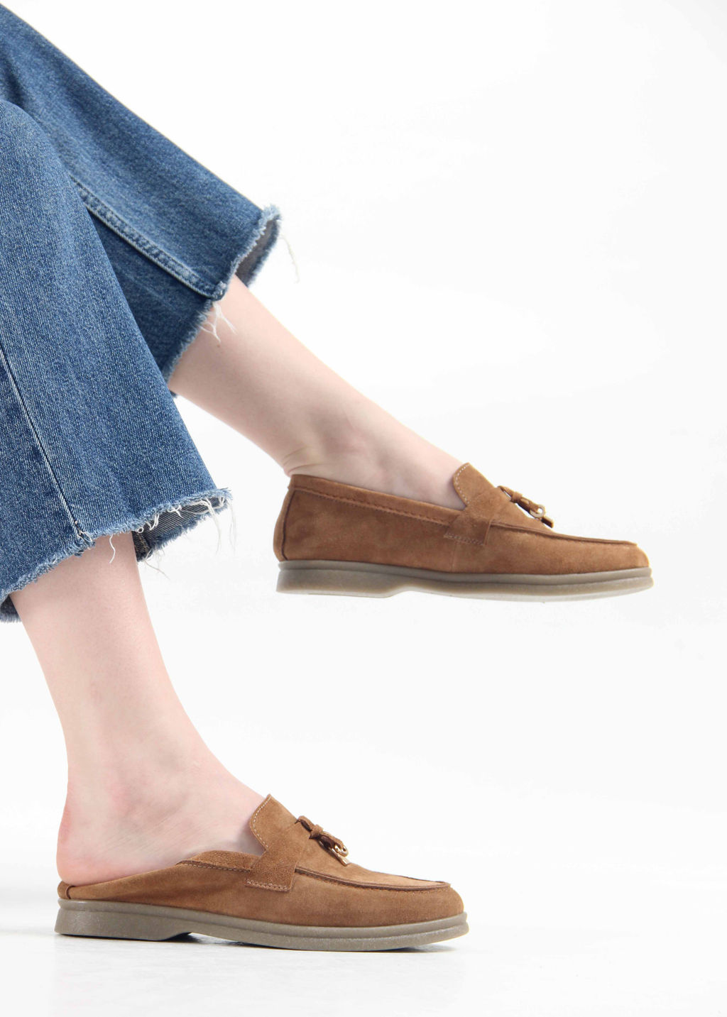 Лоферы туфли 170.2614be. светло- коричневый замша