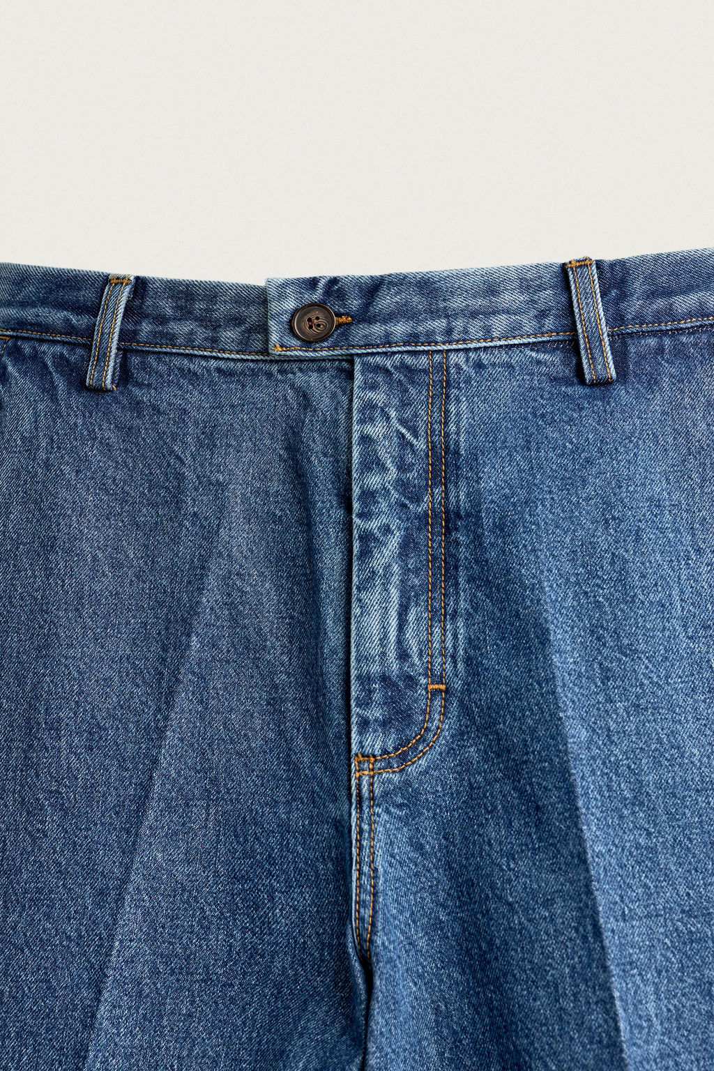 PANTAL?N CHINO DENIM REGULAR FIT / Azul medio - Zara фото 3